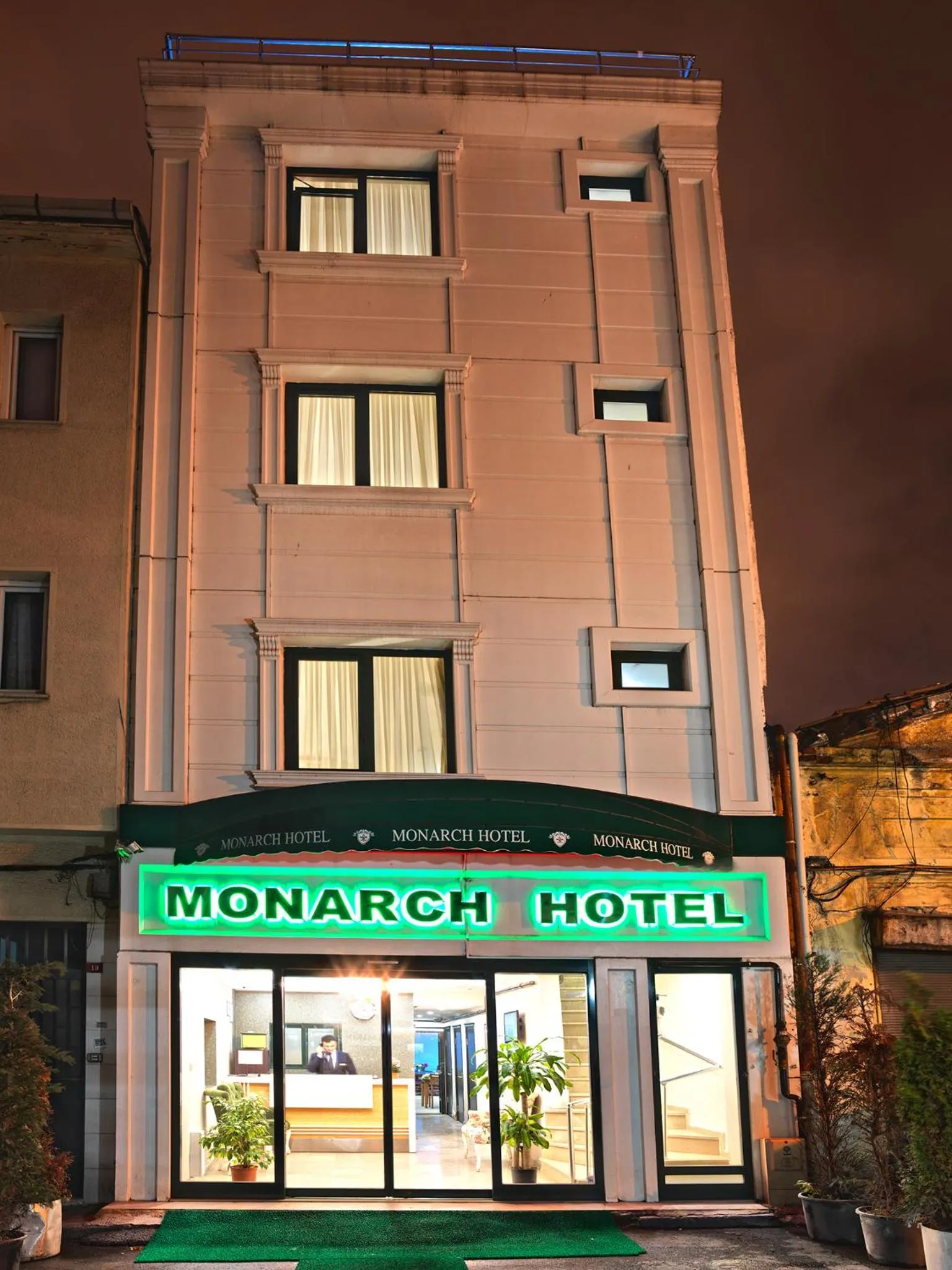 Facade/entrance in Monarch Hotel Istanbul