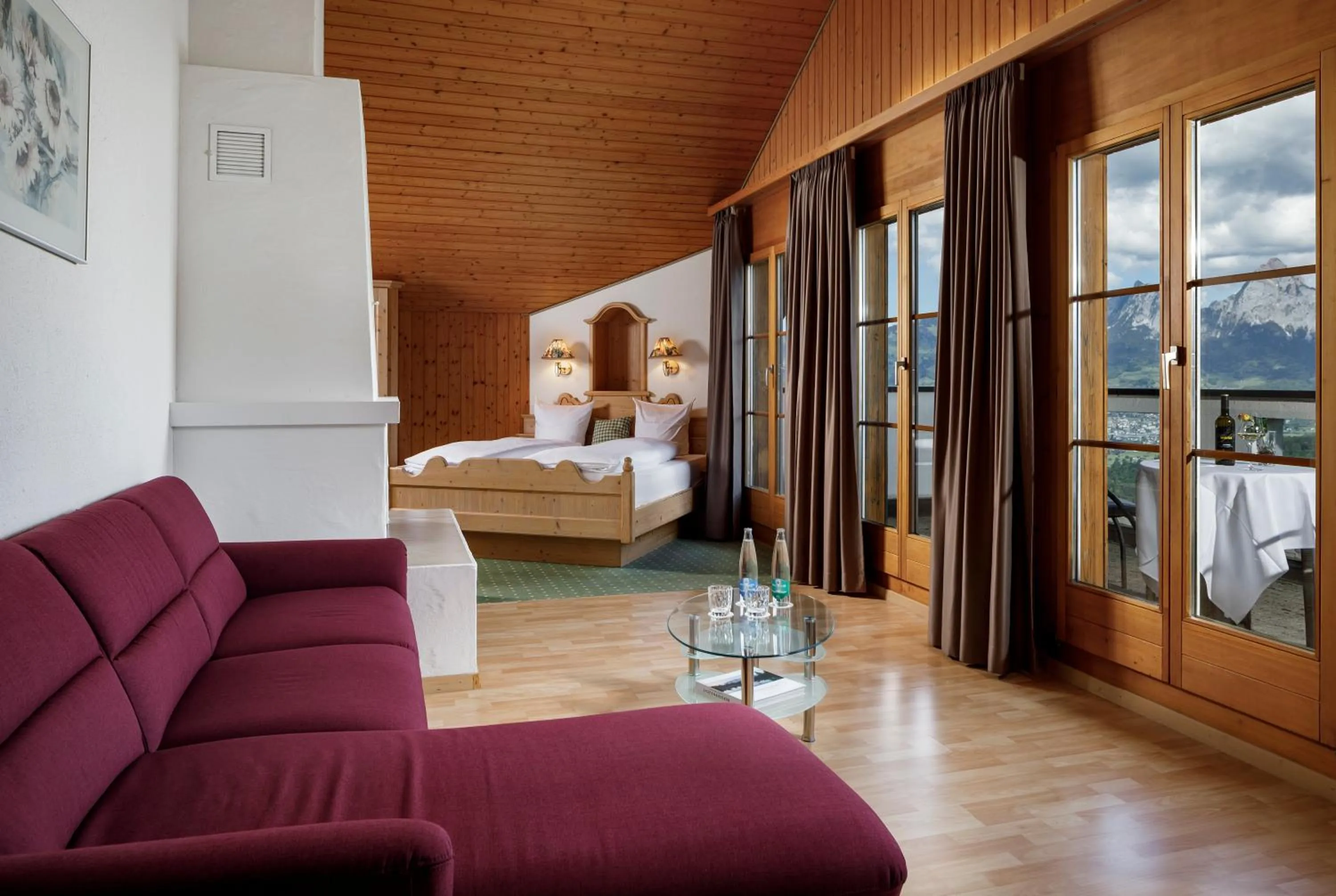 Bed in Hotel und Naturhaus Bellevue