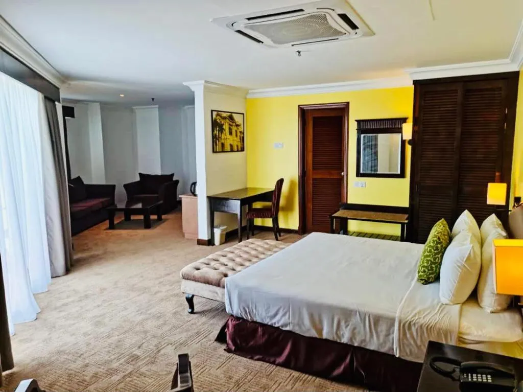 Photo of the whole room, Bed in EHSAN SEAVIEW HOTEL PORT DICKSON