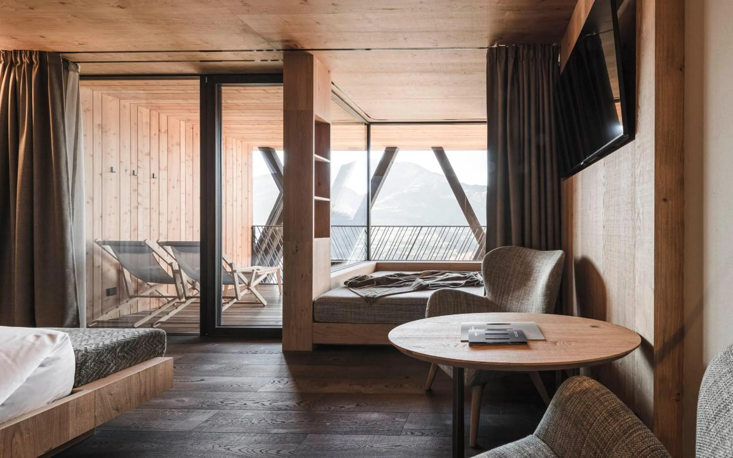 Bedroom, Bed in Santre dolomythic home