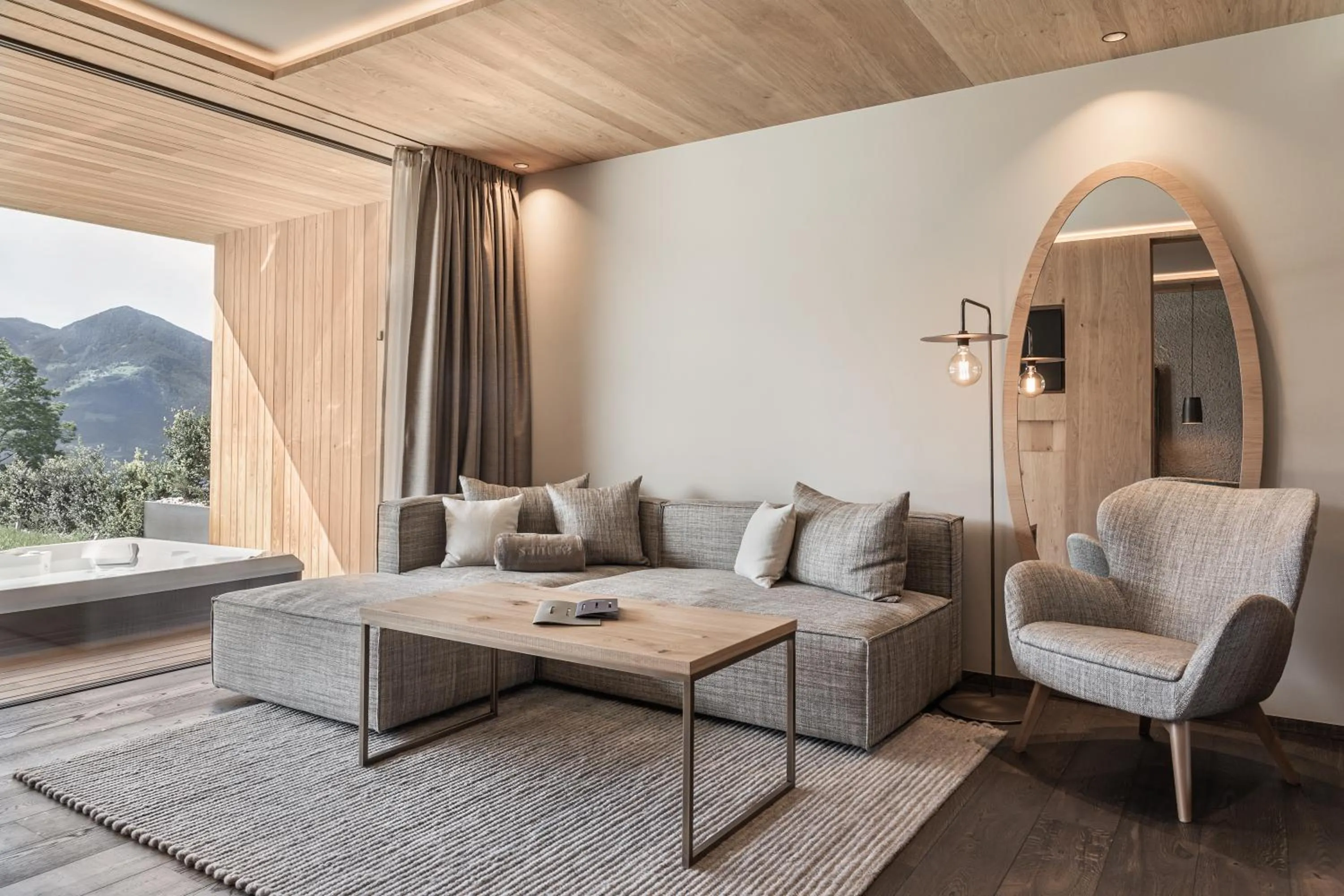 Living room in Santre dolomythic home