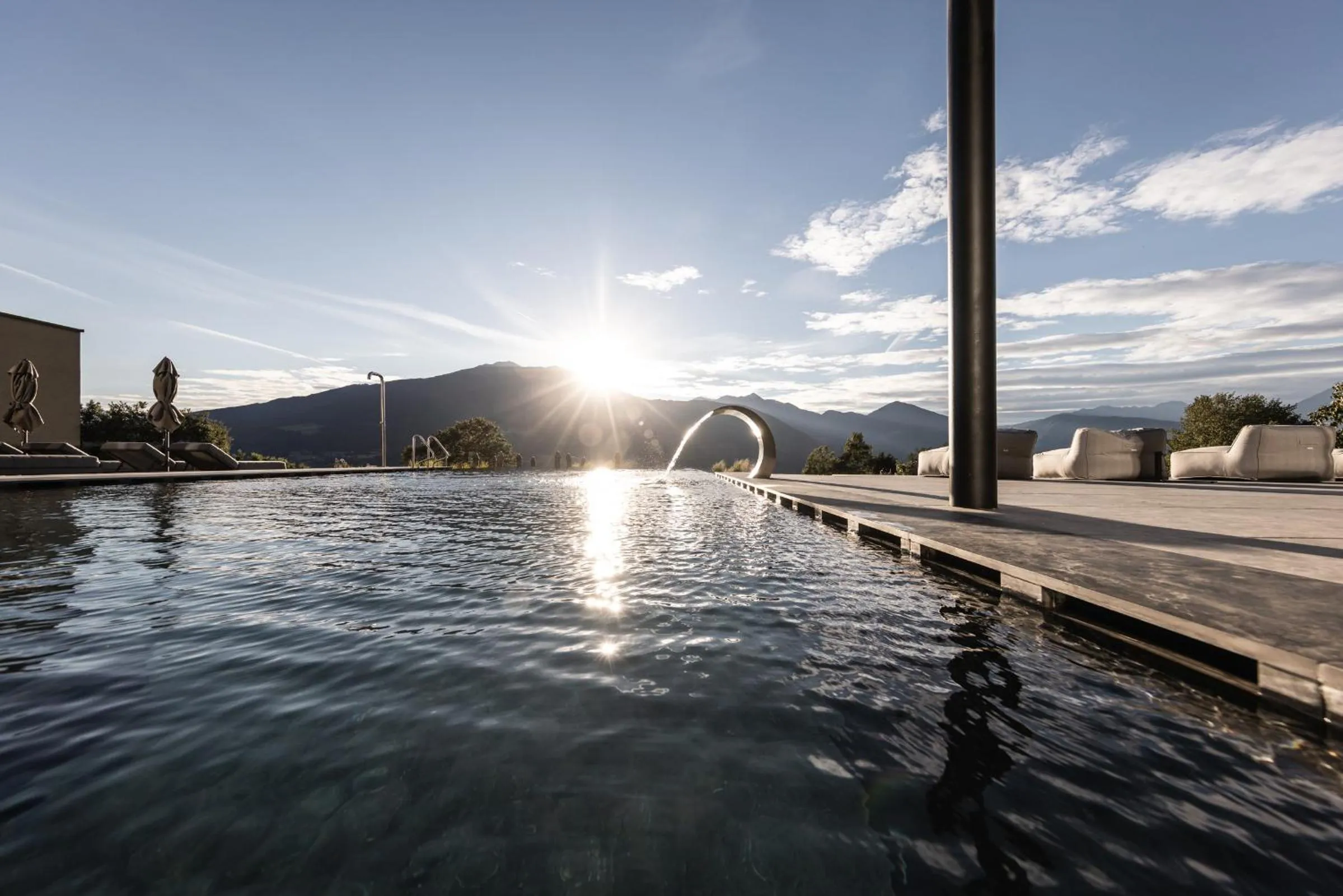 Swimming pool in Santre dolomythic home