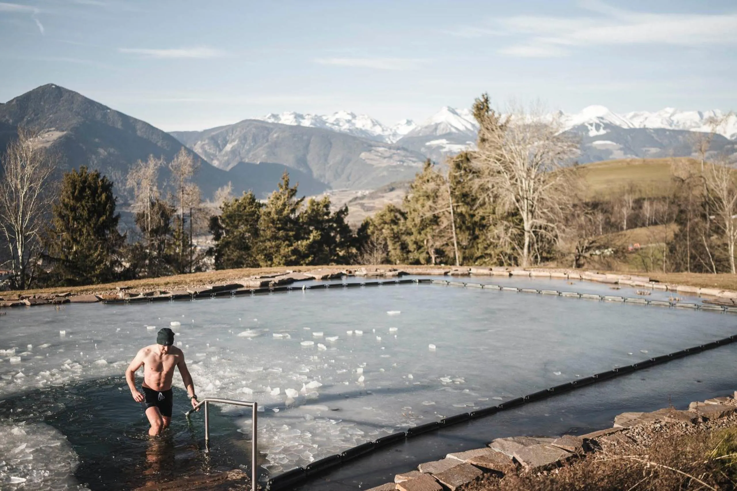 Swimming pool in Santre dolomythic home