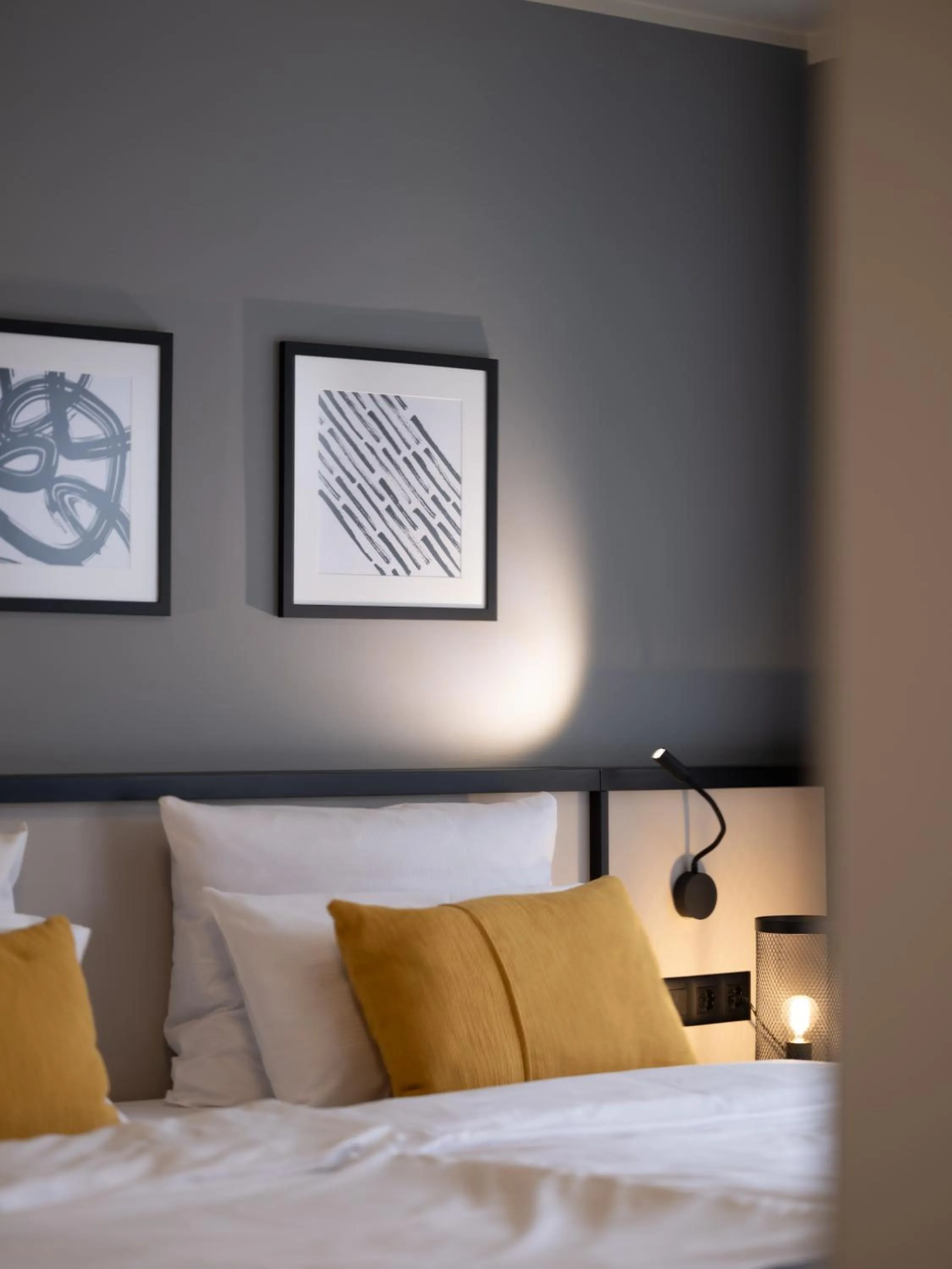 Decorative detail, Bed in Hotel Innsento - Health Campus Passau