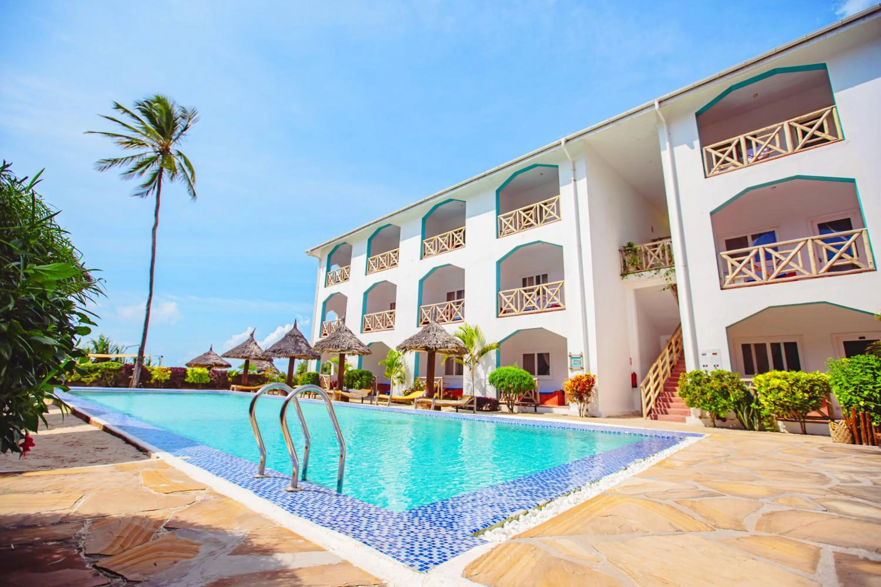 Swimming pool in AHG Sun Bay Mlilile Beach Hotel