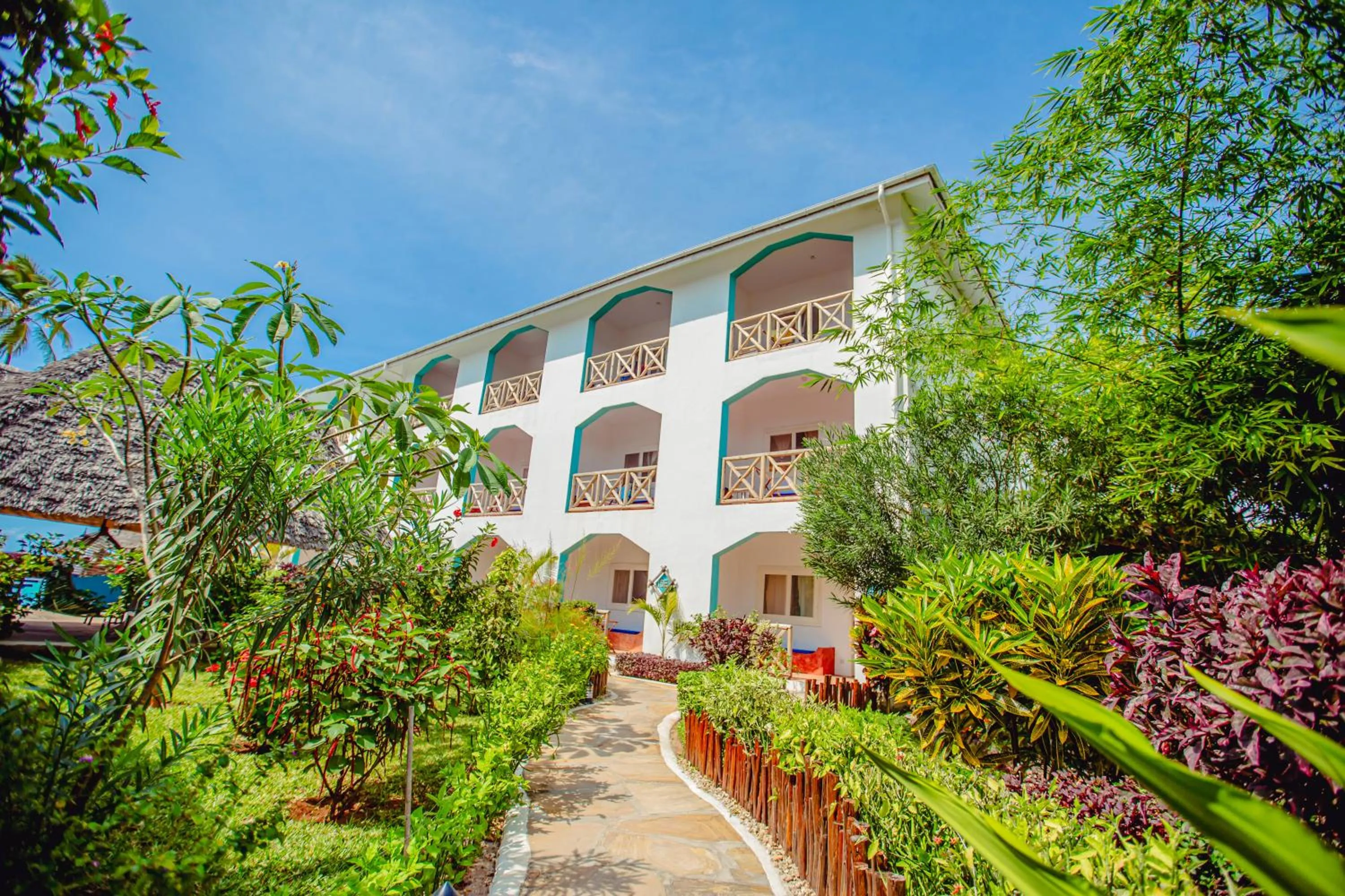 Facade/entrance in AHG Sun Bay Mlilile Beach Hotel