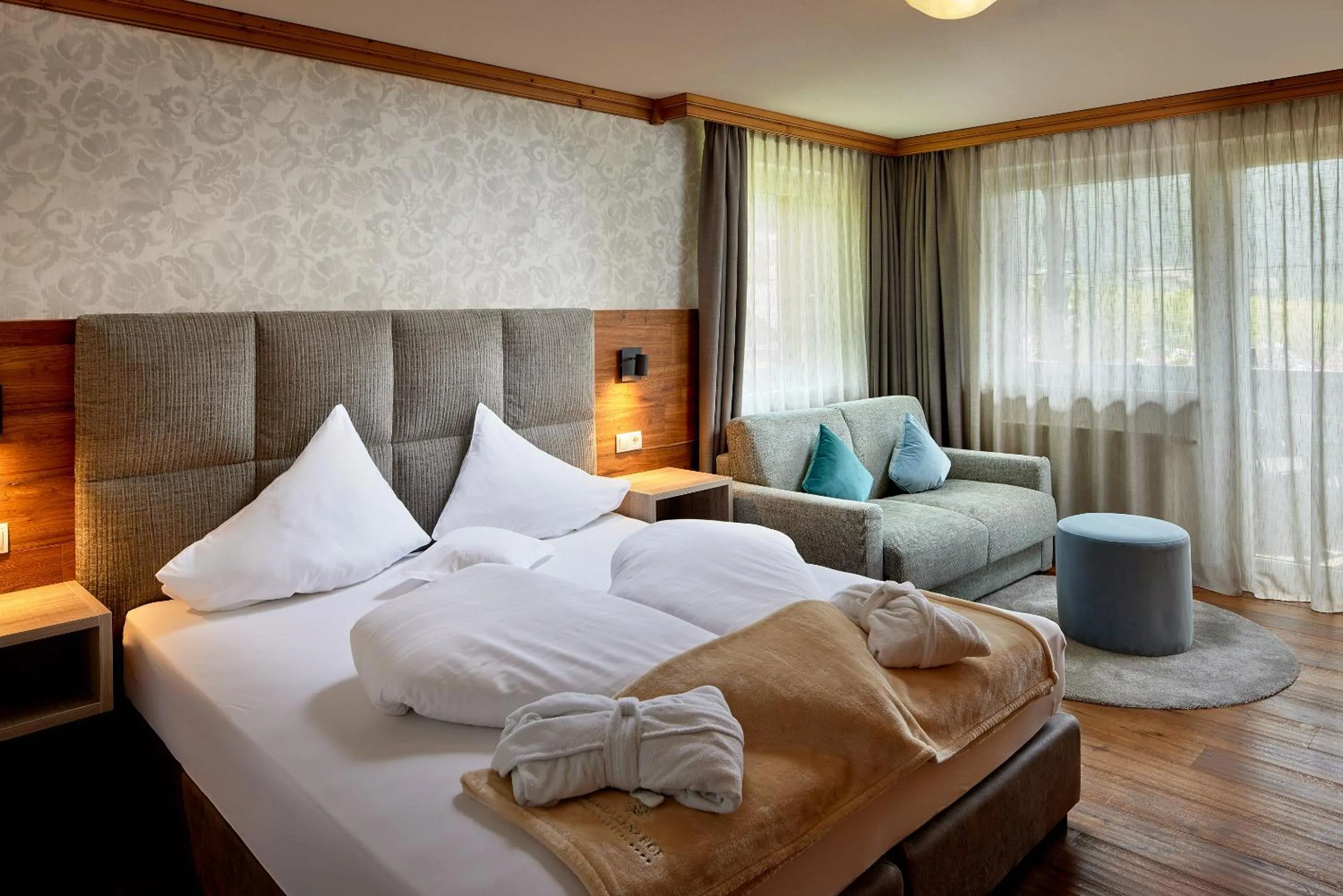 Photo of the whole room, Bed in Vitalpina Hotel Magdalenahof