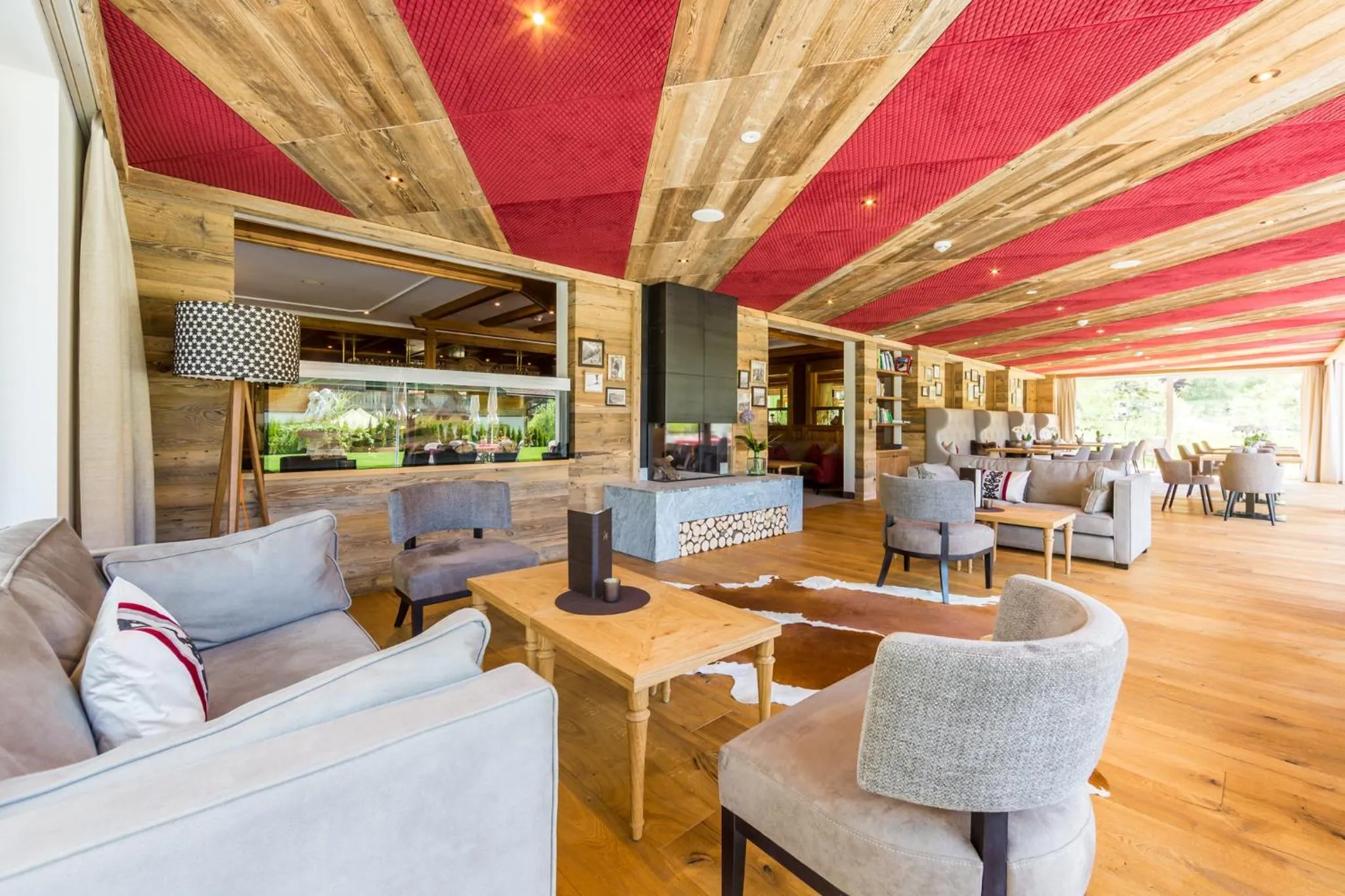 Lobby or reception in Vitalpina Hotel Magdalenahof