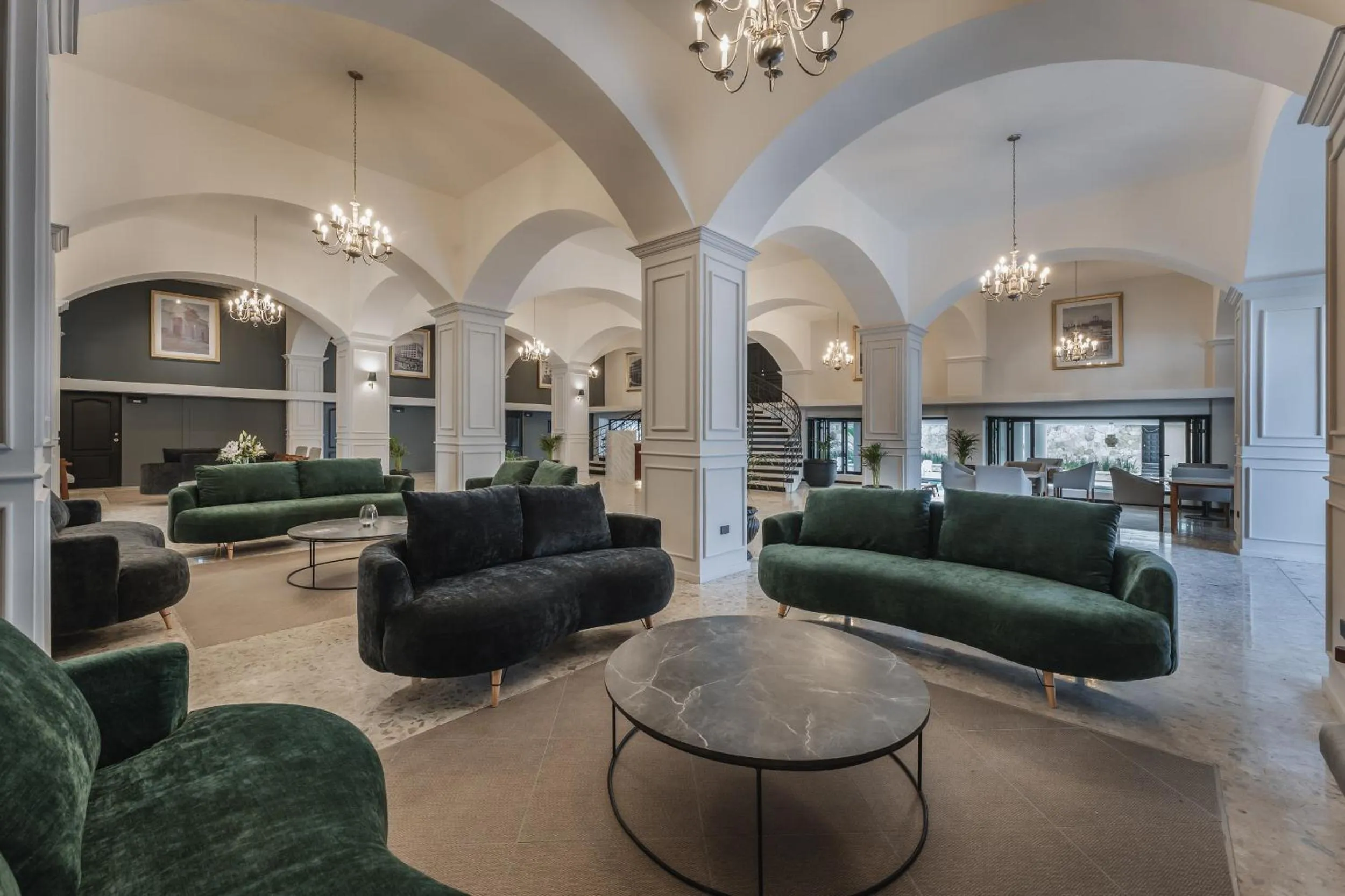 Living room in Gran Hotel Panamericana, Mérida
