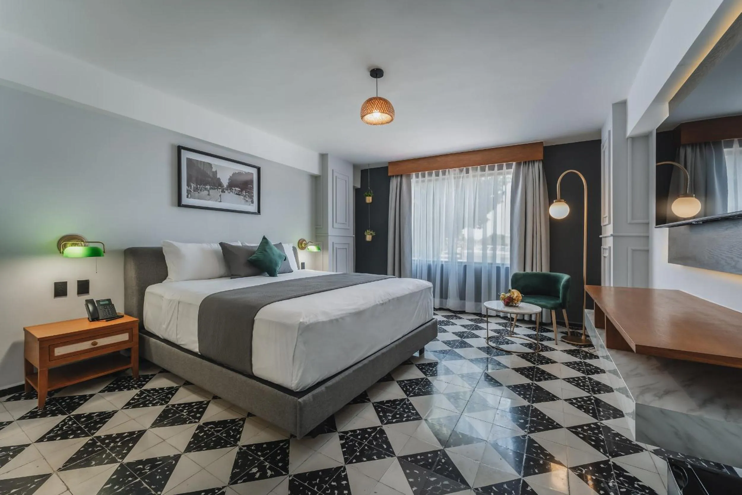 Bed in Gran Hotel Panamericana, Mérida