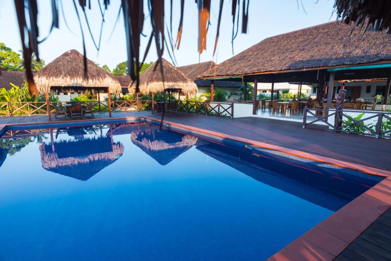Swimming pool in Beachfront Resort