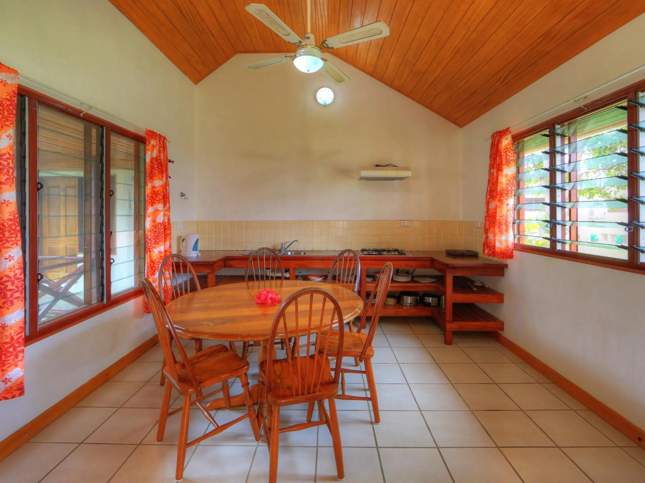 Communal kitchen in Beachfront Resort