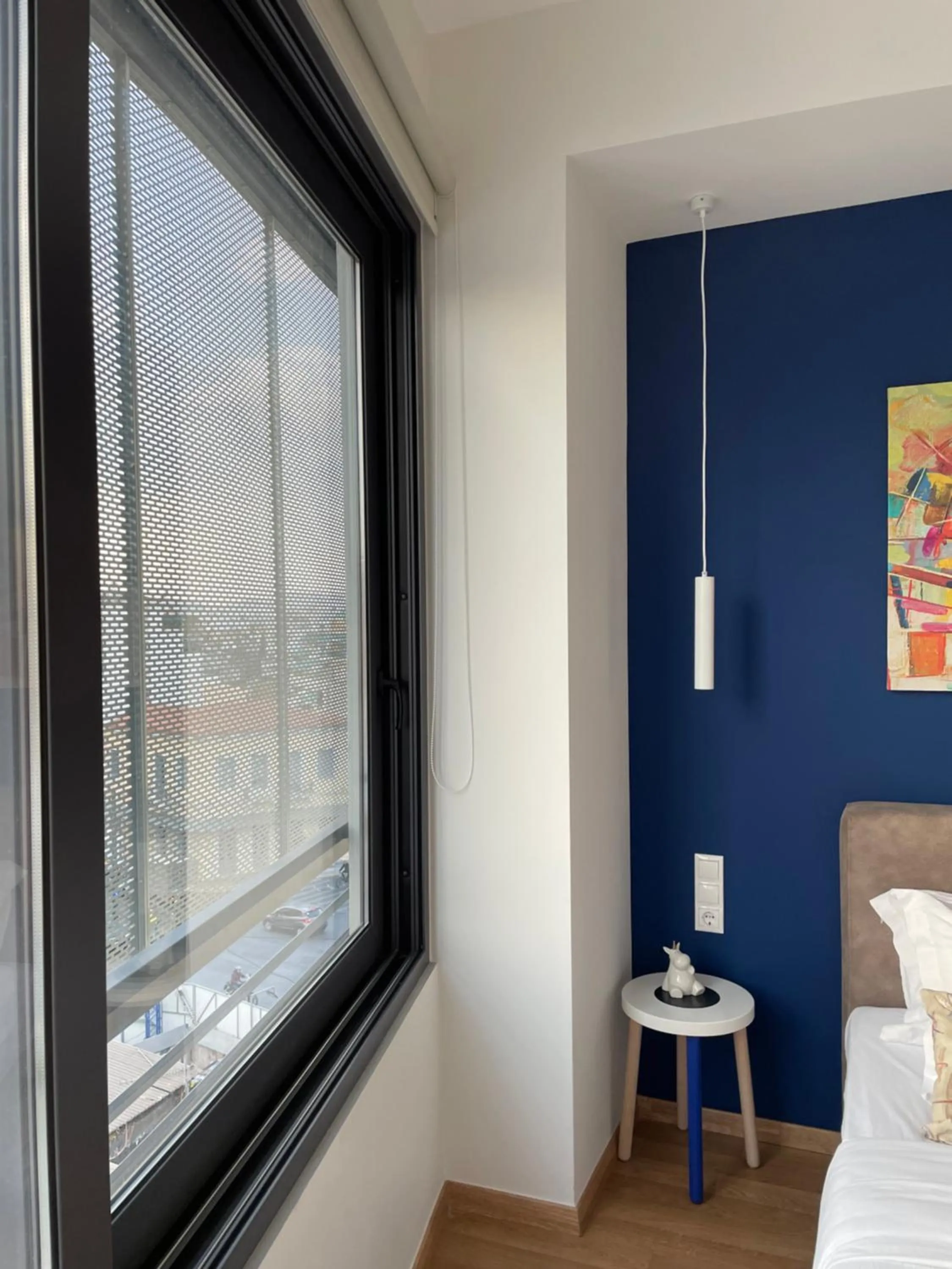 View (from property/room), Bed in Iasonos Suites Athens