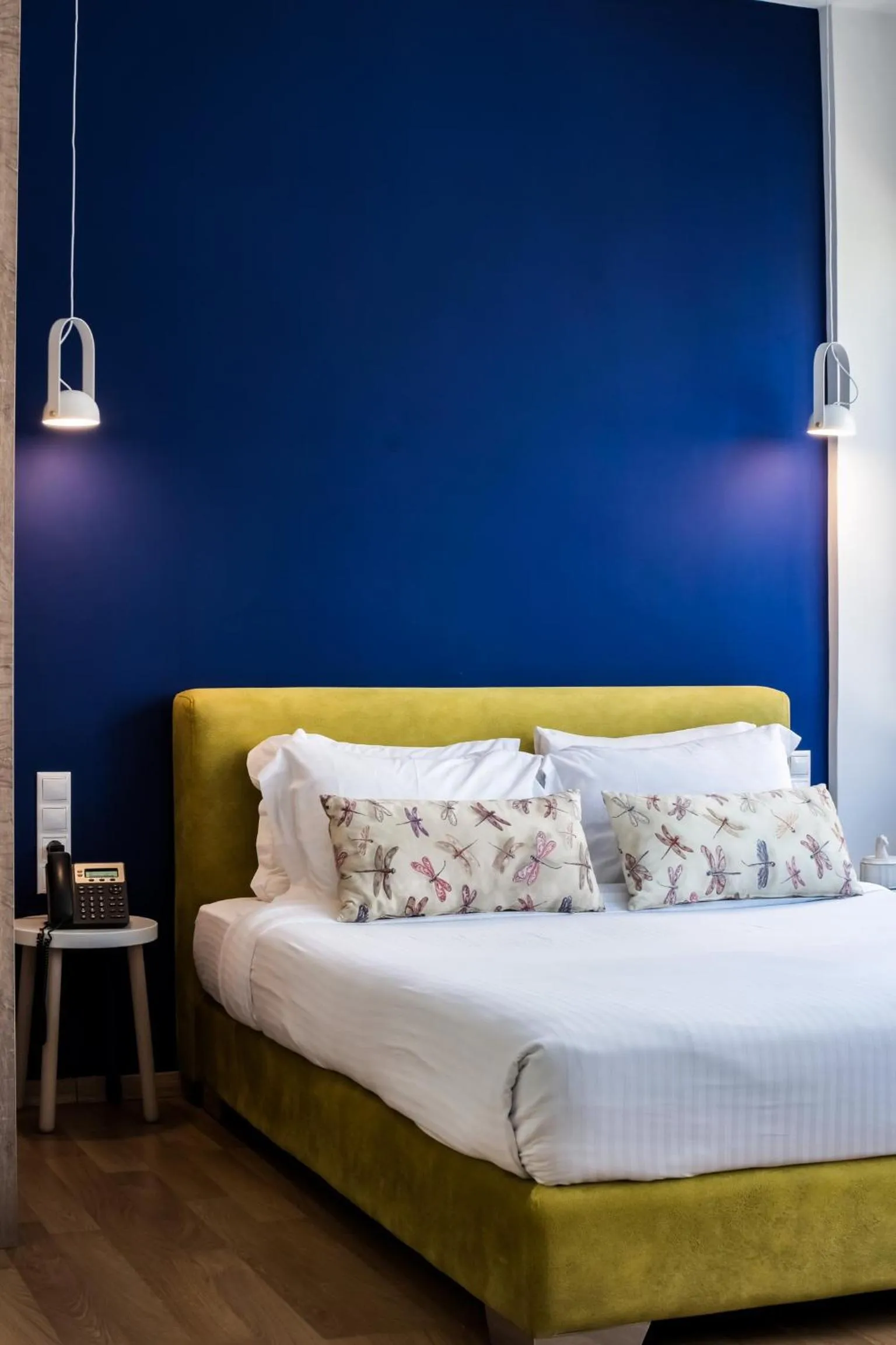 Bed in Iasonos Suites Athens