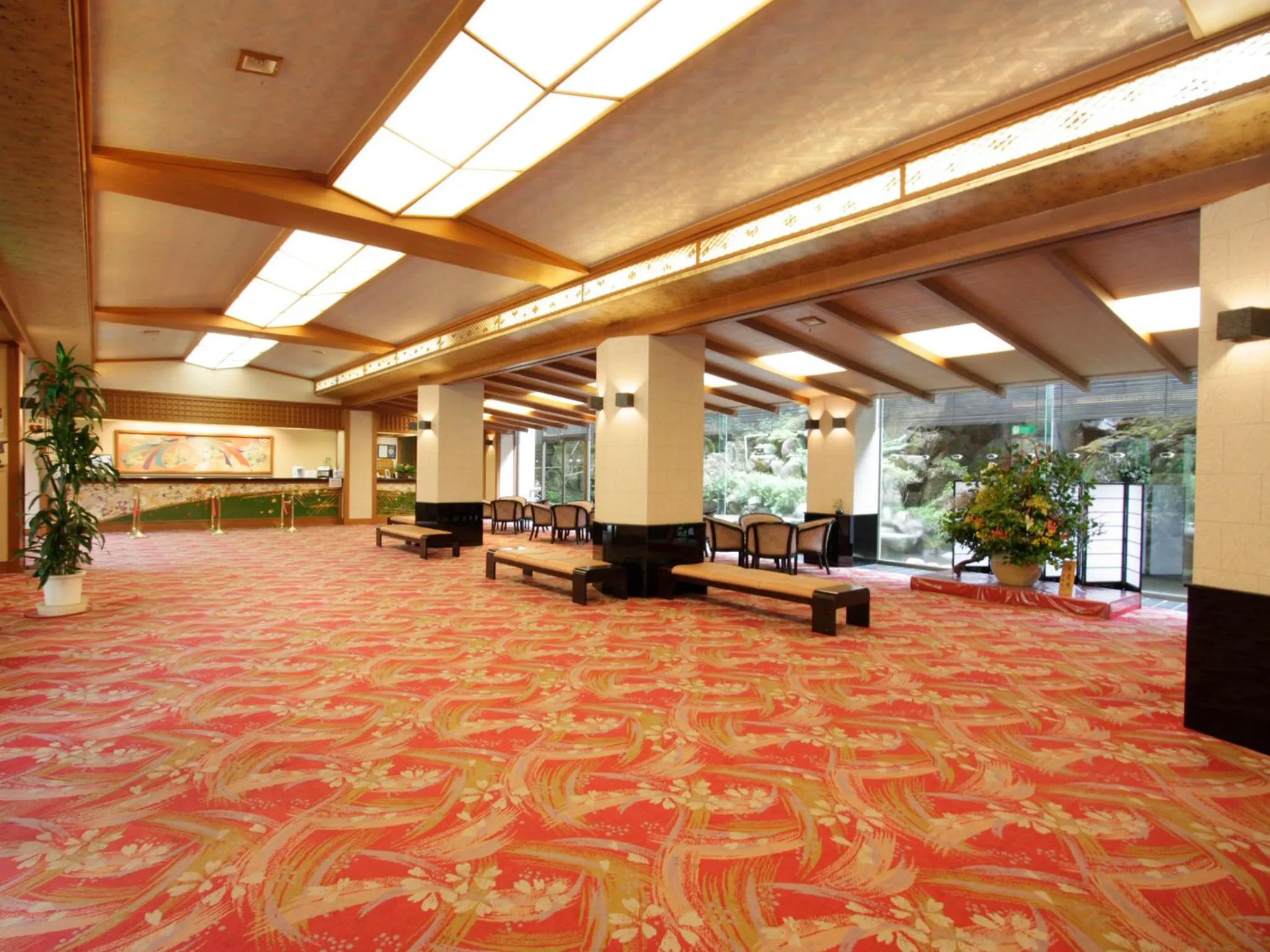Lobby or reception in Yumoto Kanko Hotel Saikyo