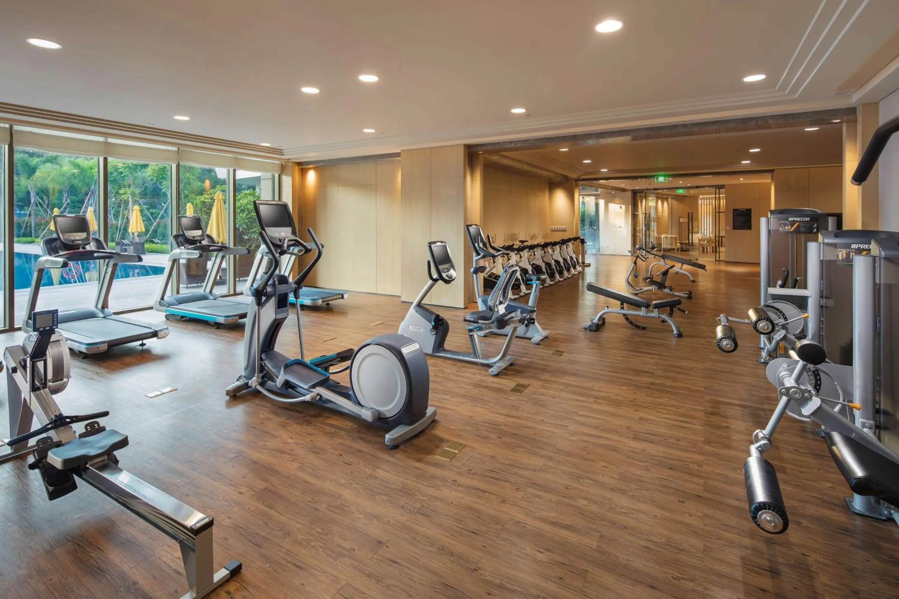 Fitness centre/facilities in Hilton Shenzhen Shekou Nanhai