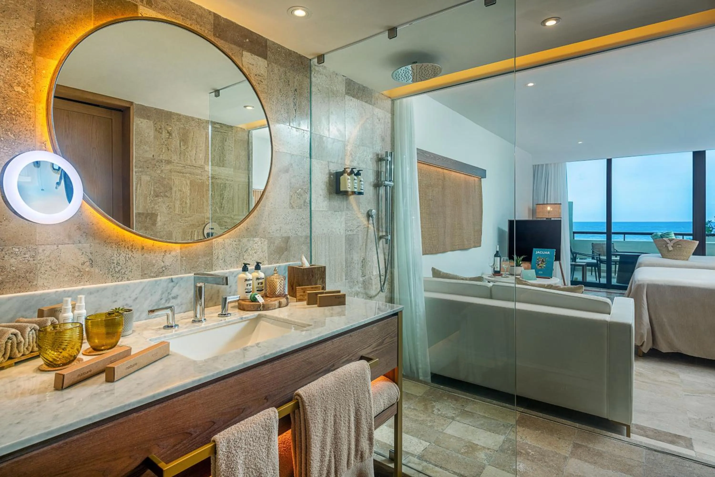 Bathroom, Bed in Paradisus Cancun All Inclusive - Grand Reopening coming soon