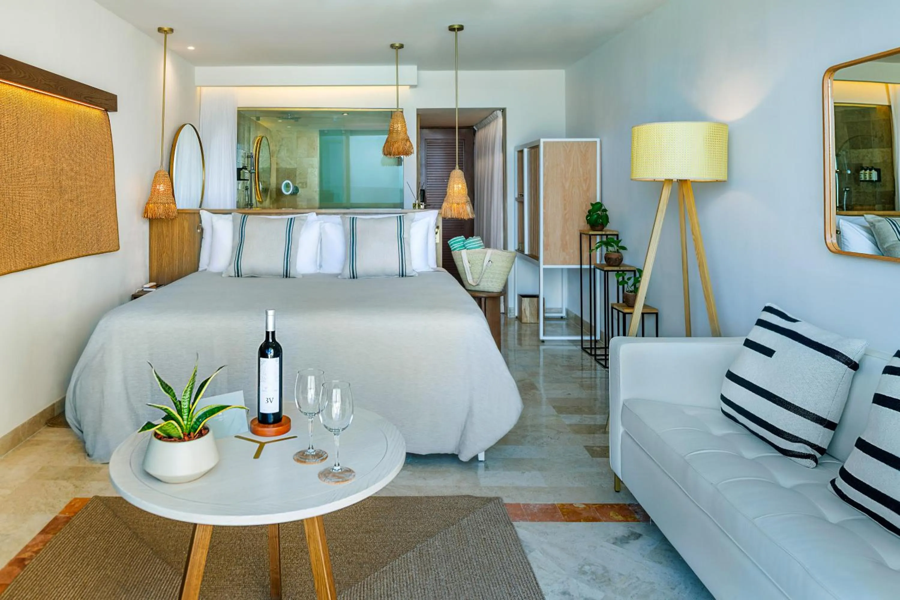 Living room, Bed in Paradisus Cancun All Inclusive - Grand Reopening coming soon