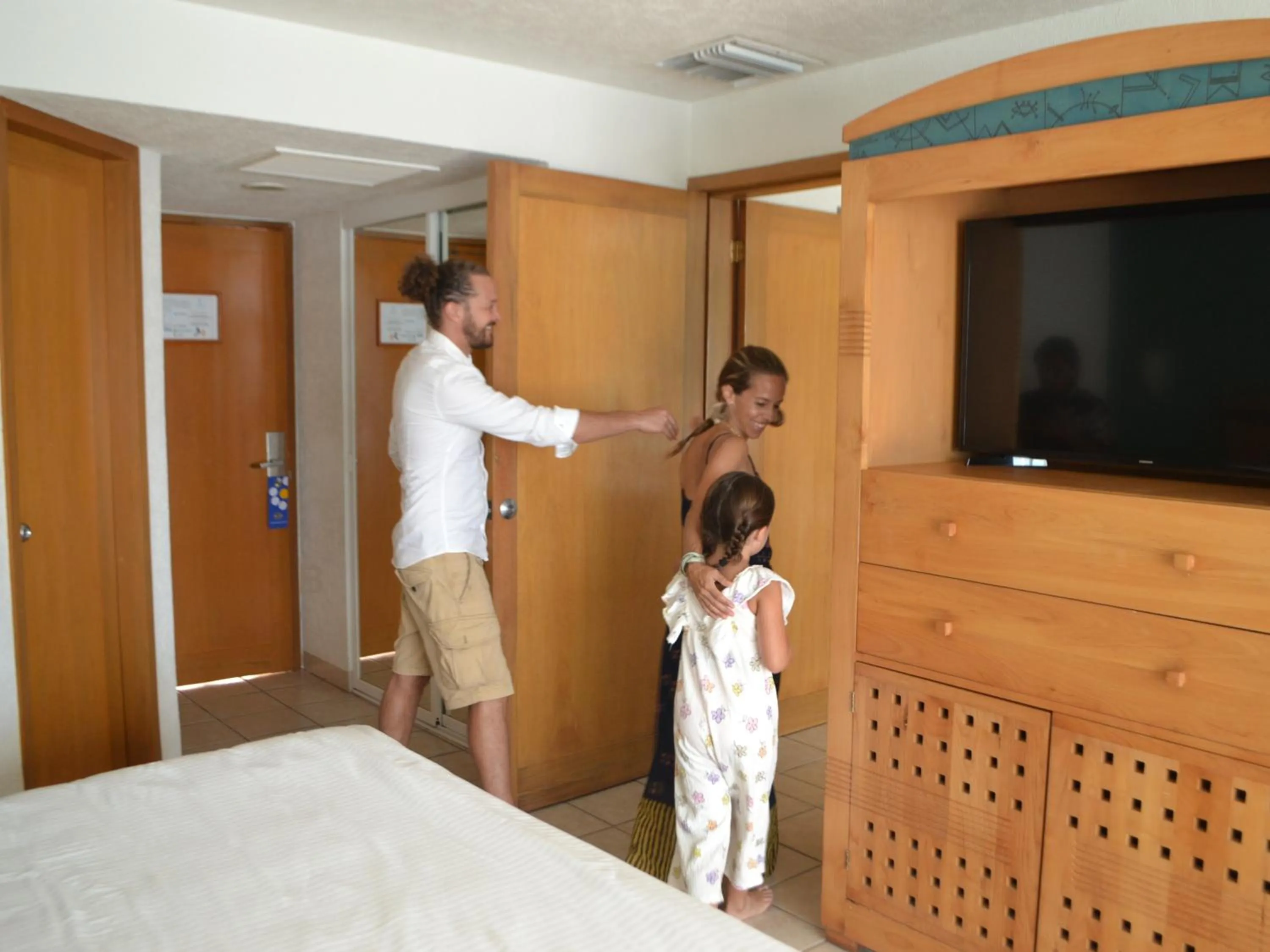 Bed in Hotel Casa Mexicana Cozumel