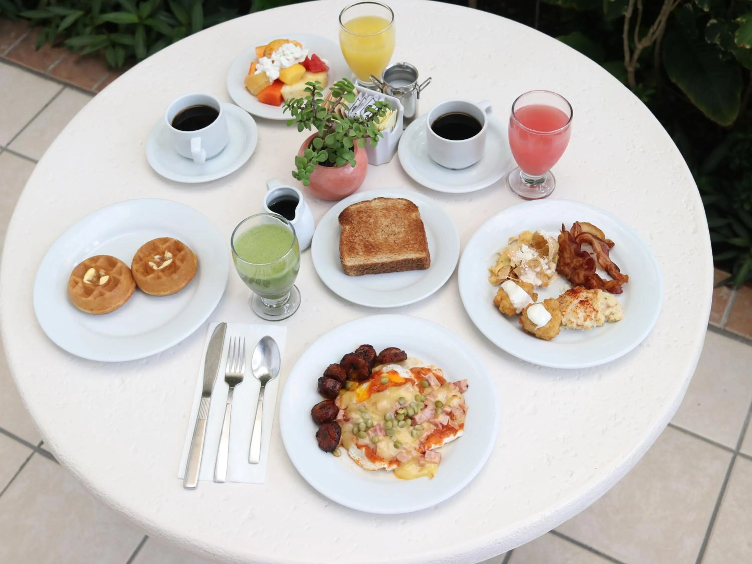 Food and drinks in Hotel Casa Mexicana Cozumel