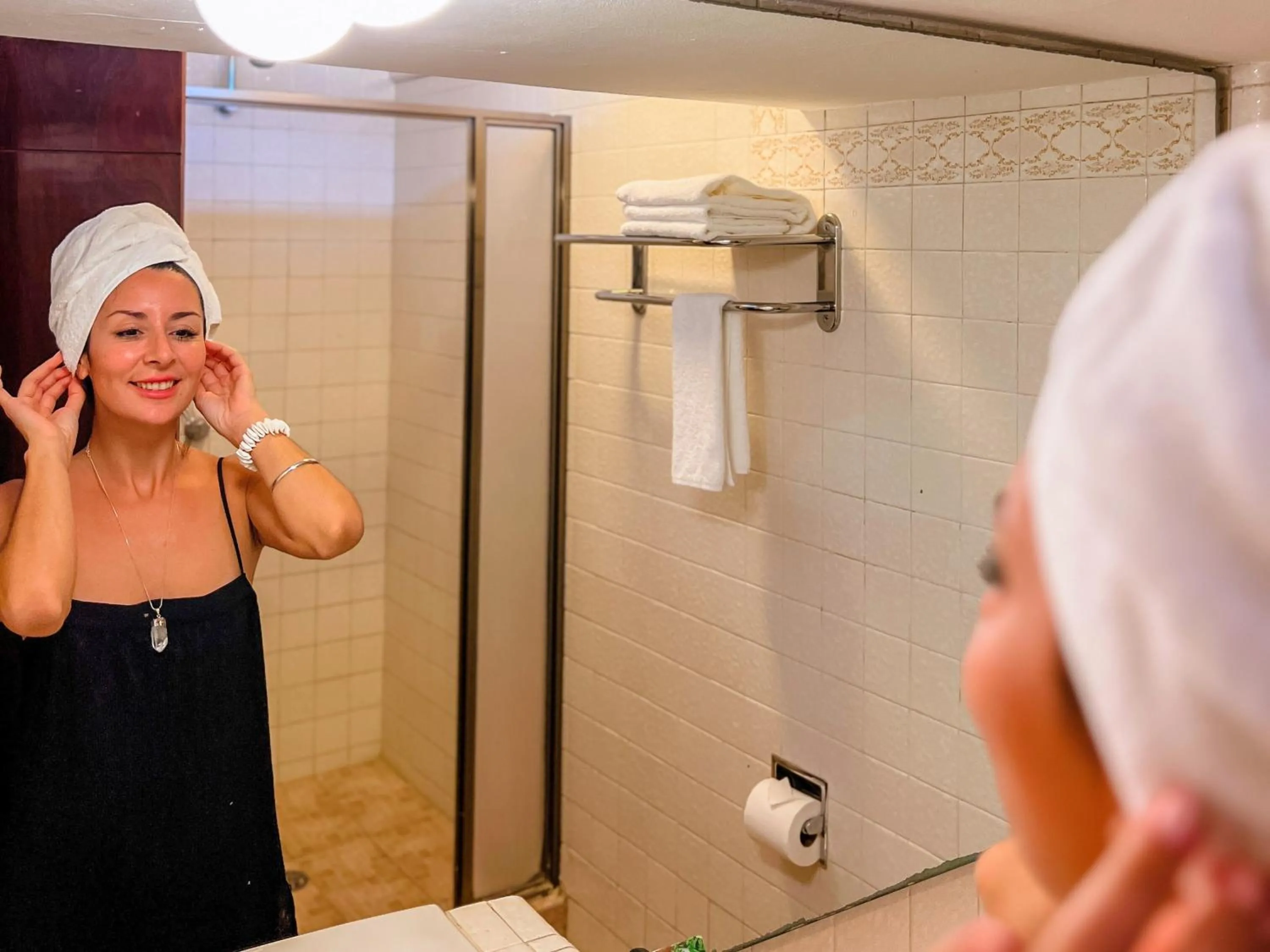 Shower in Hotel Casa Colonial Cozumel