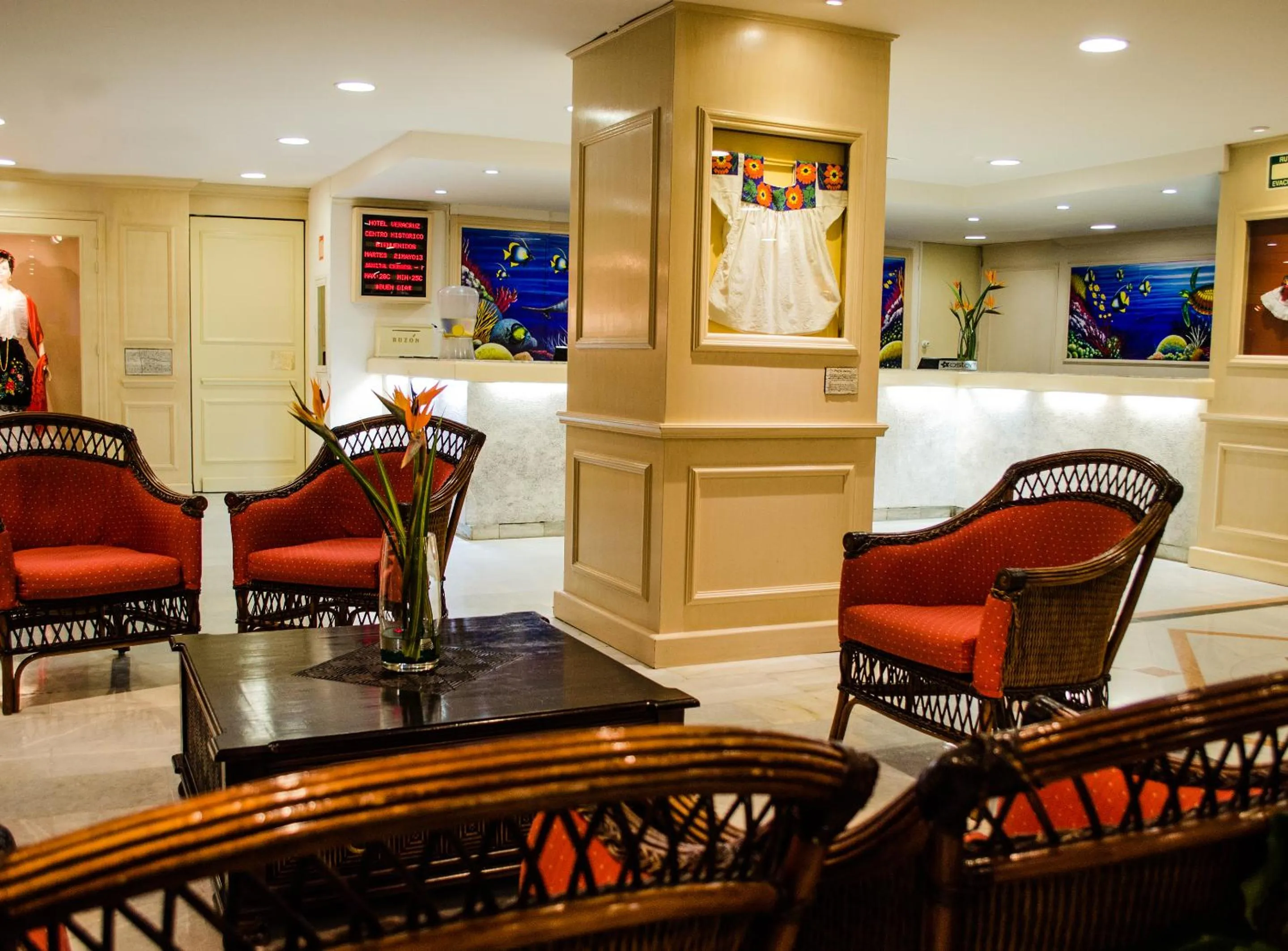 Lobby or reception in Hotel Veracruz Centro Histórico