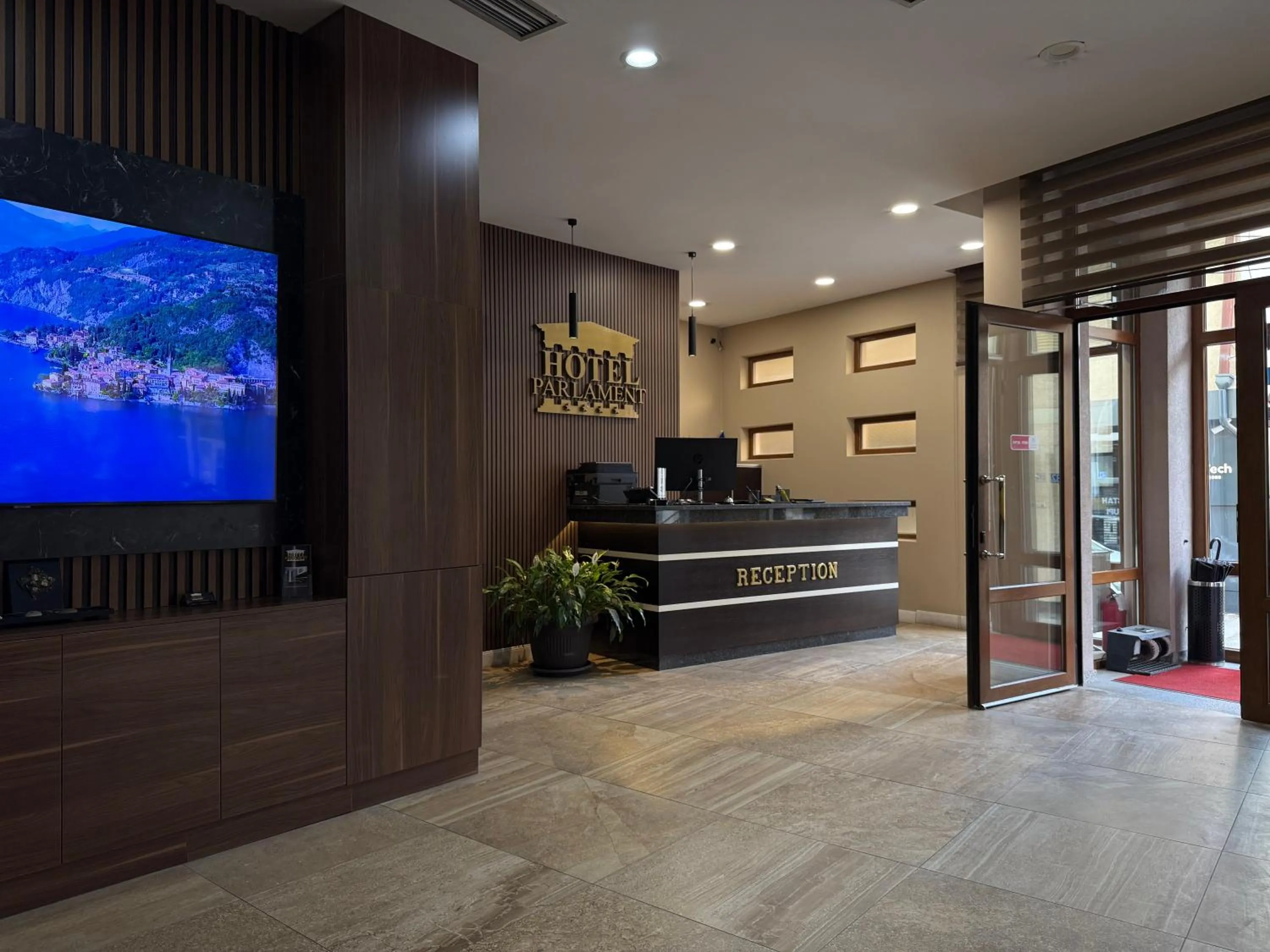 Lobby or reception in Hotel Parlament