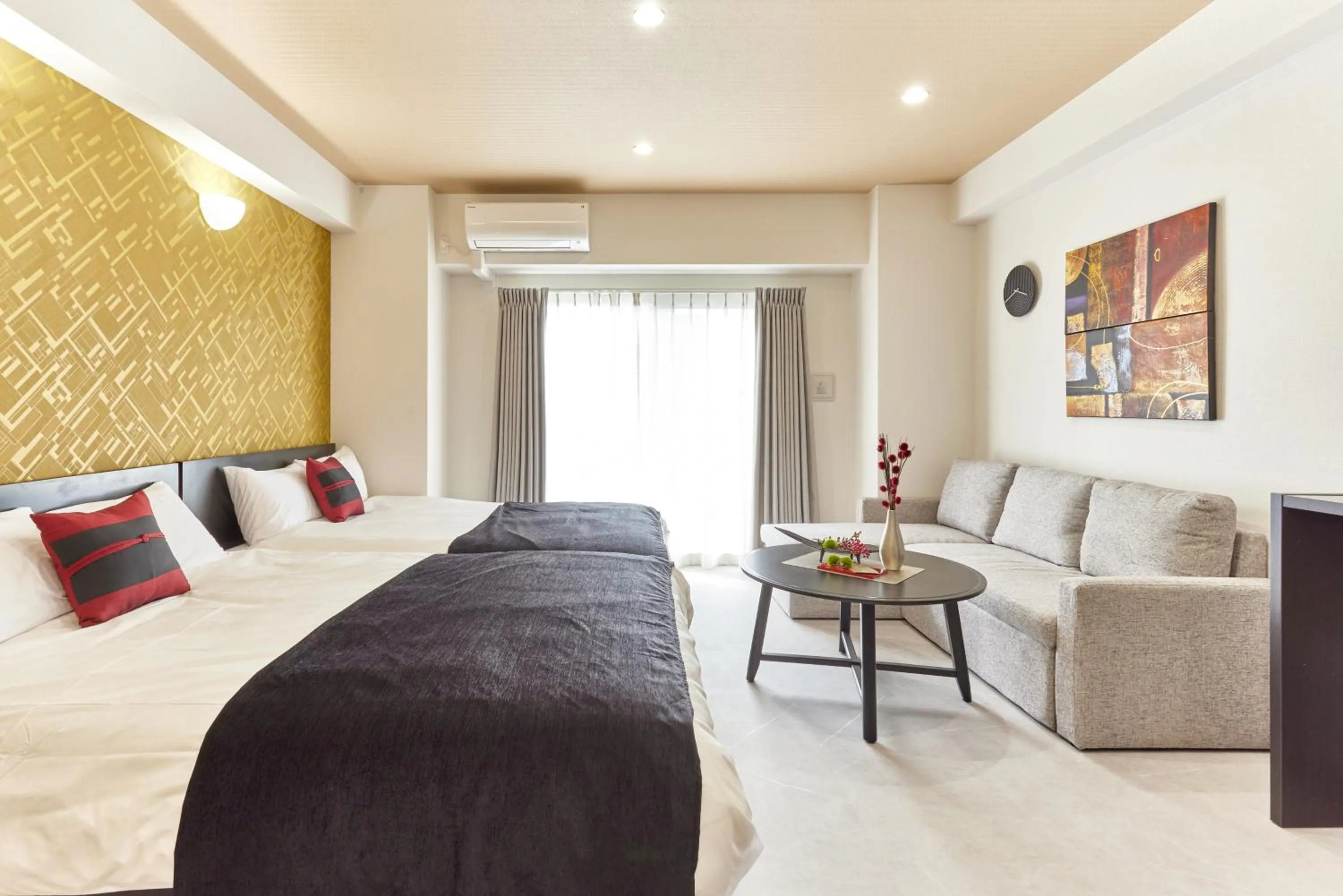 Photo of the whole room, Bed in A.A.O BLDG. NAMBA