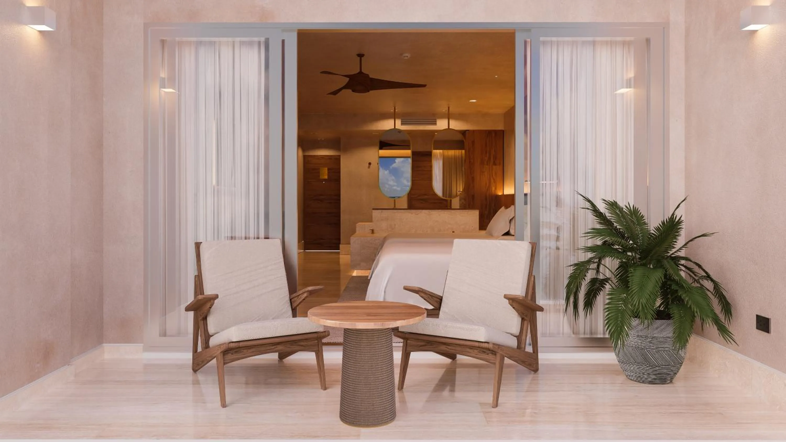 Balcony/Terrace in Isla Mujeres Palace Resort - Couples Only - All Inclusive