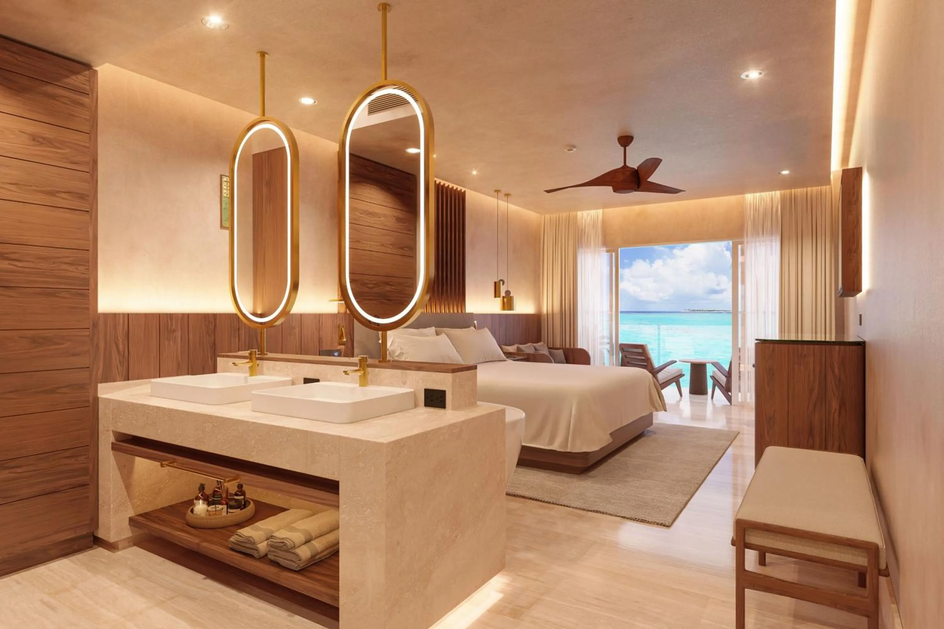 Photo of the whole room, Bed in Isla Mujeres Palace Resort - Couples Only - All Inclusive