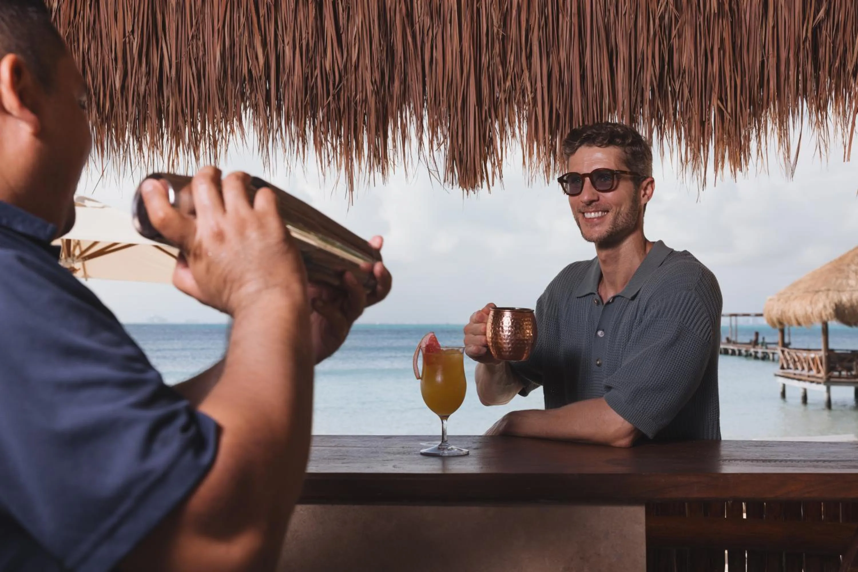 Lounge or bar in Almare, a Luxury Collection Resort, Isla Mujeres Cancun, Adult All-Inclusive