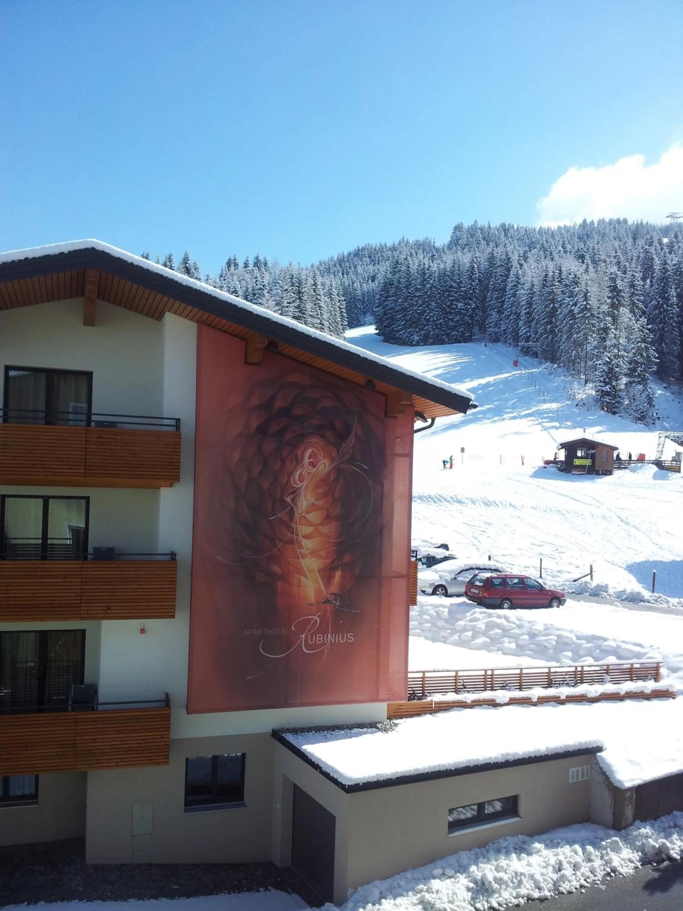 Property building in Aparthotel Rubinius