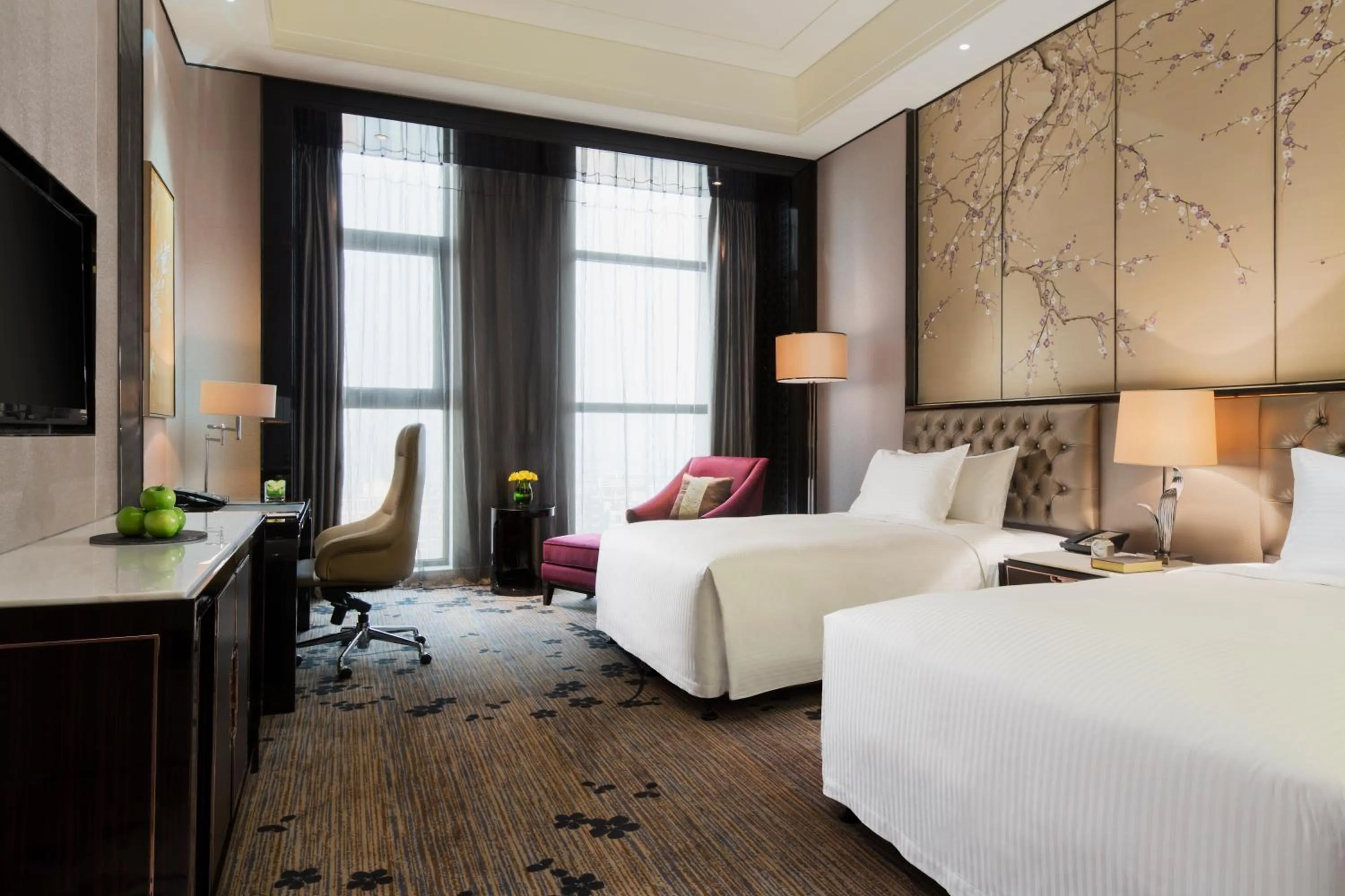 Bedroom, Bed in Wanda Realm Nanjing