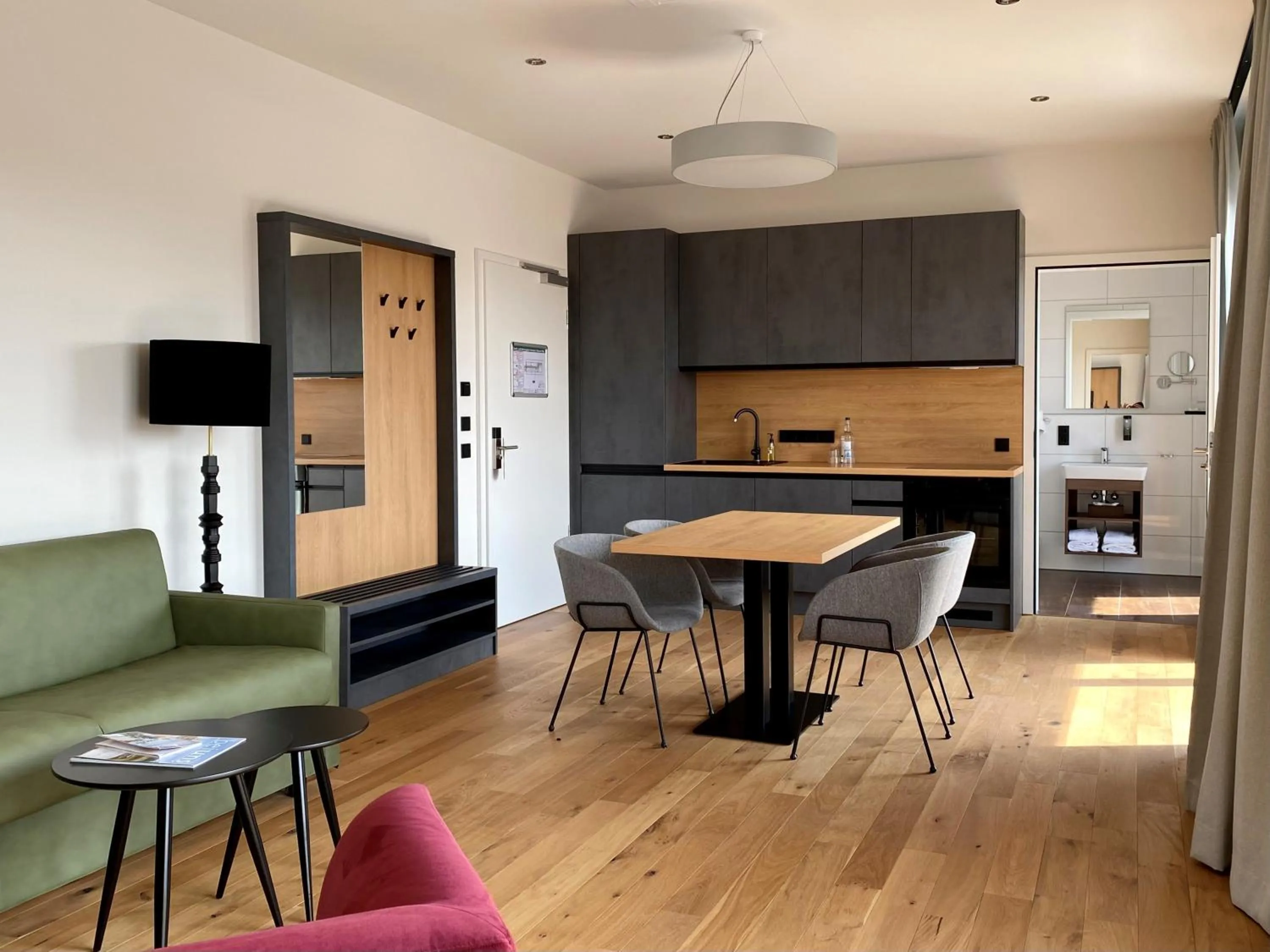 Kitchen or kitchenette in Burgau Hotel Sonnenhof