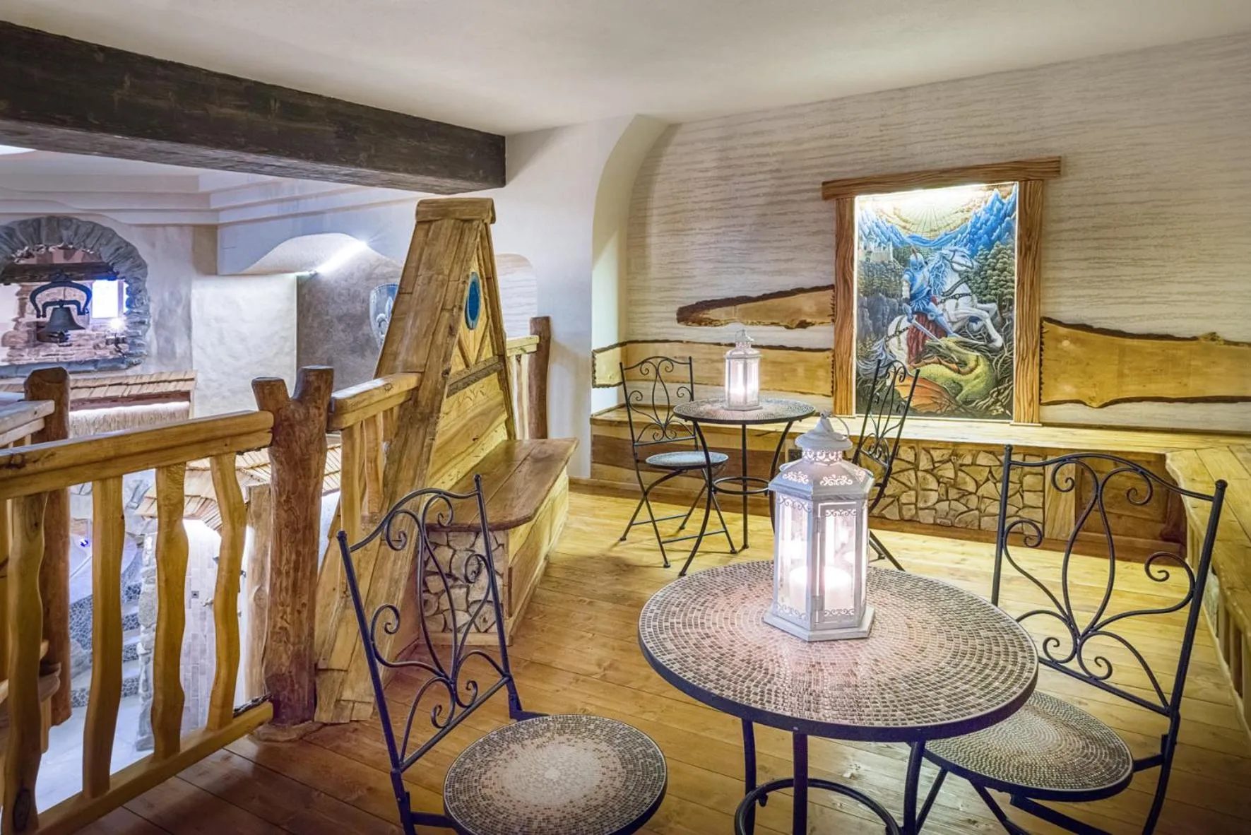 Seating area in Hotel Podlesí