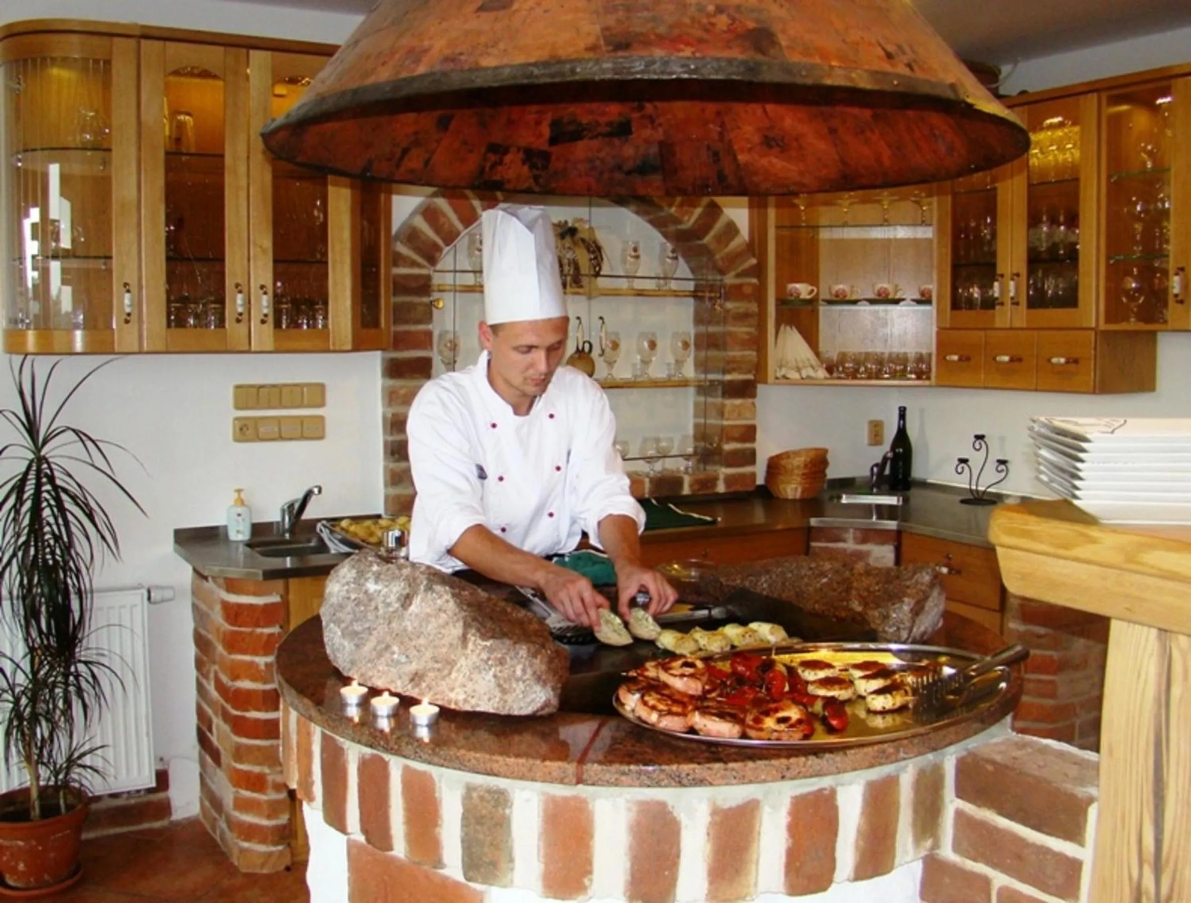 BBQ facilities in Hotel Podlesí