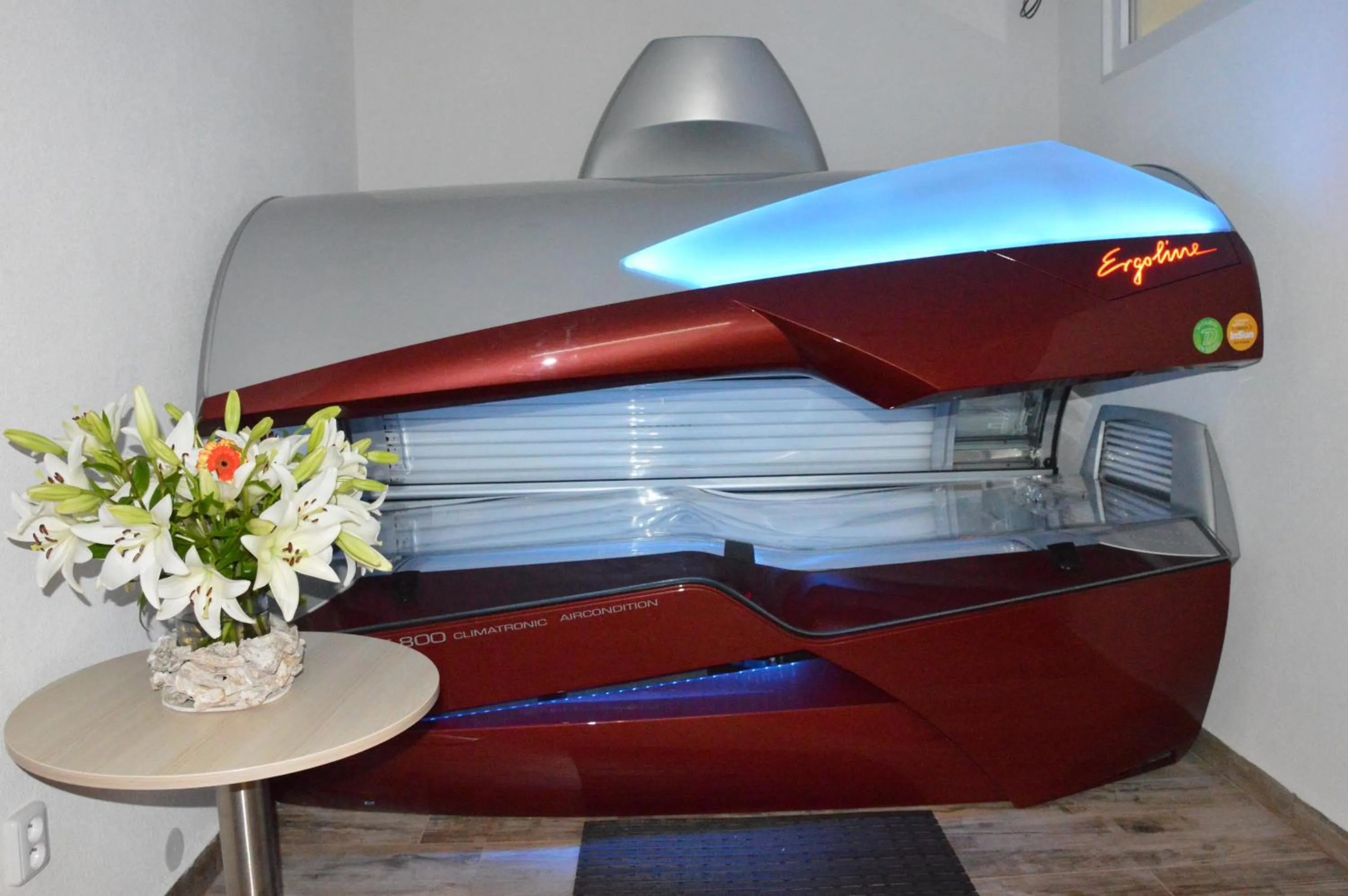 Solarium, Bed in Hotel Podlesí