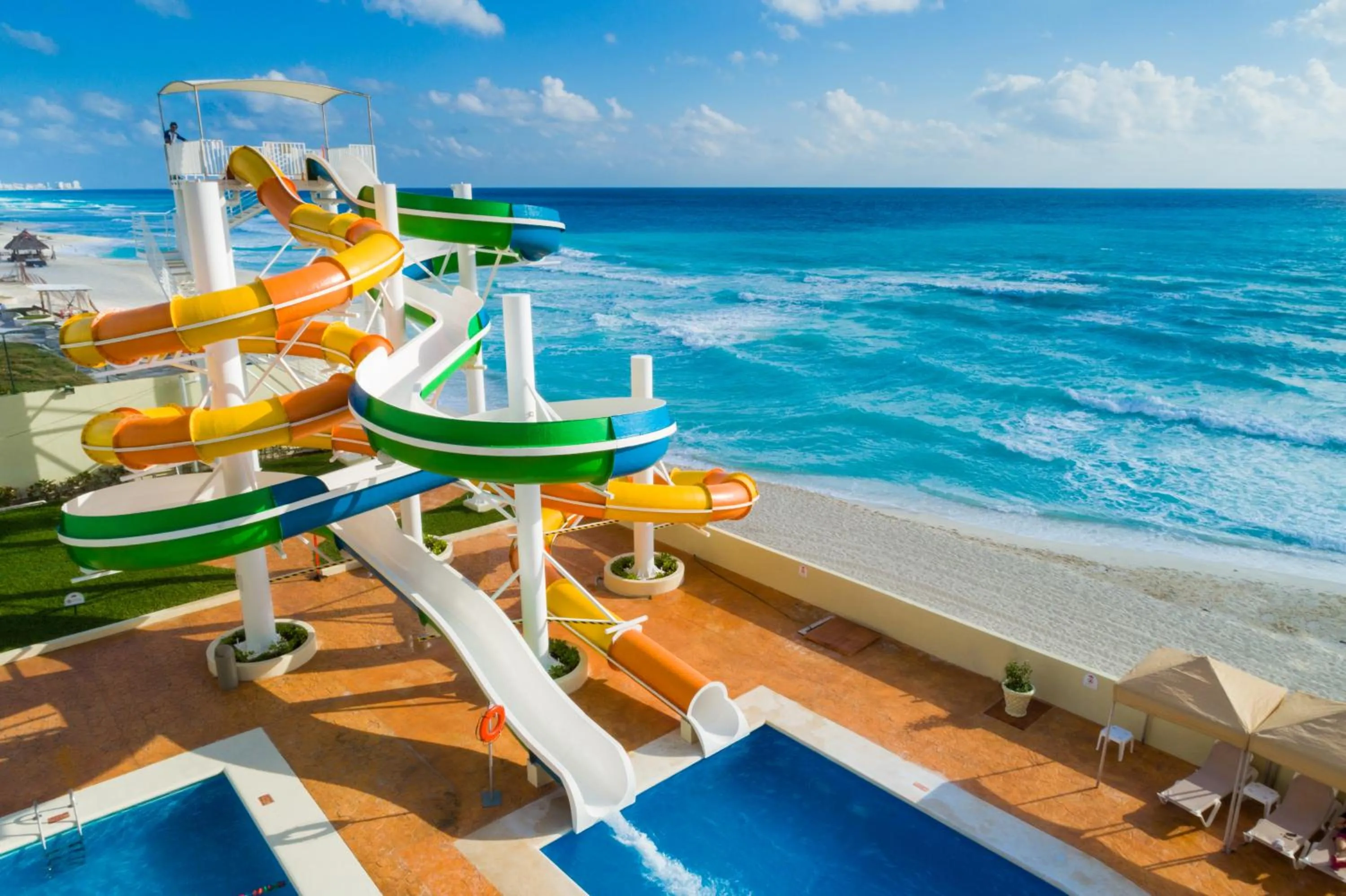 Aqua park in Crown Paradise Club Cancun - All Inclusive