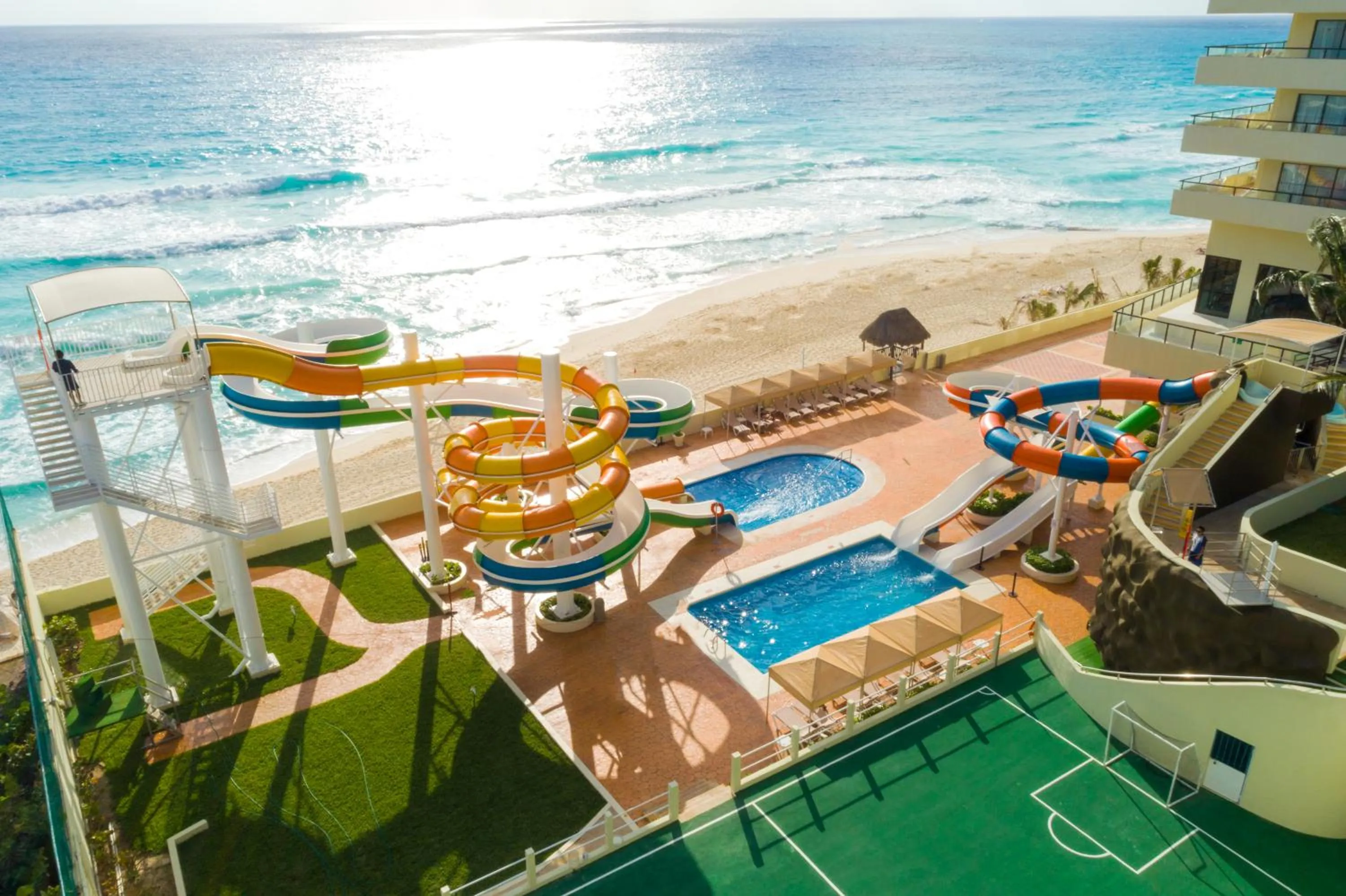 Aqua park in Crown Paradise Club Cancun - All Inclusive