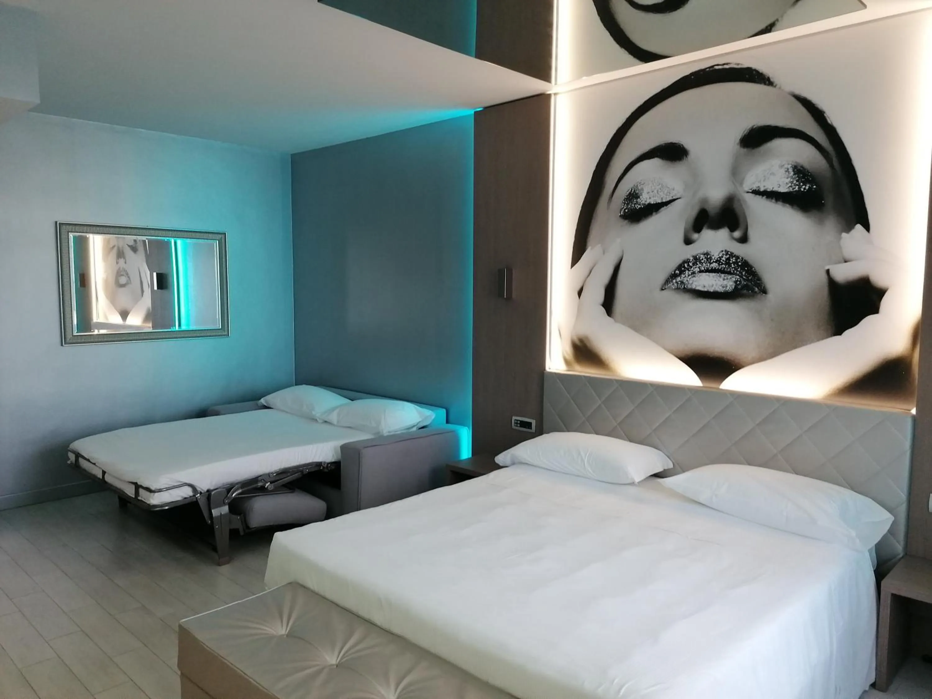 Bed in Hotel Camelia