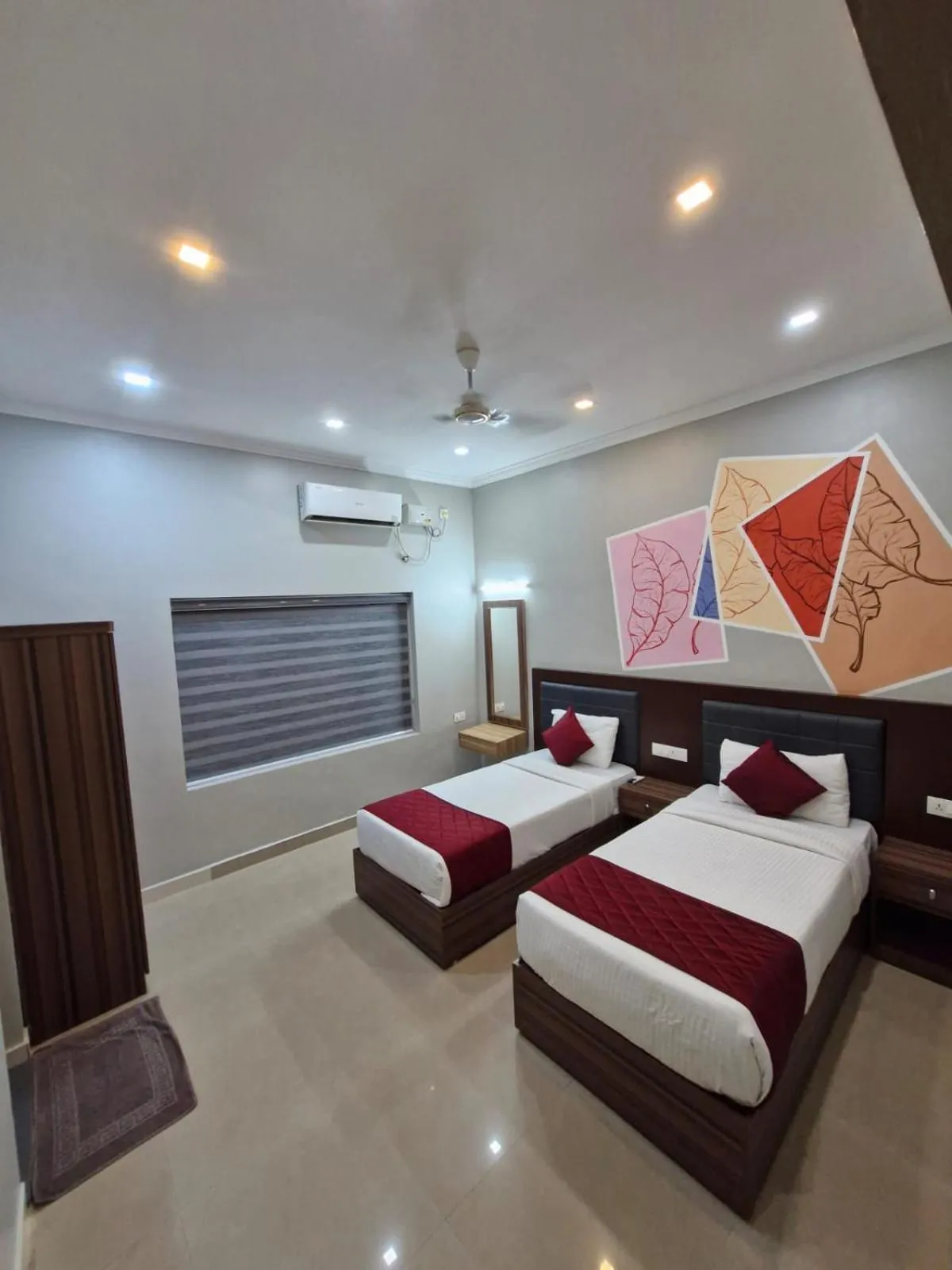 Bed in Muziris Manor Residency