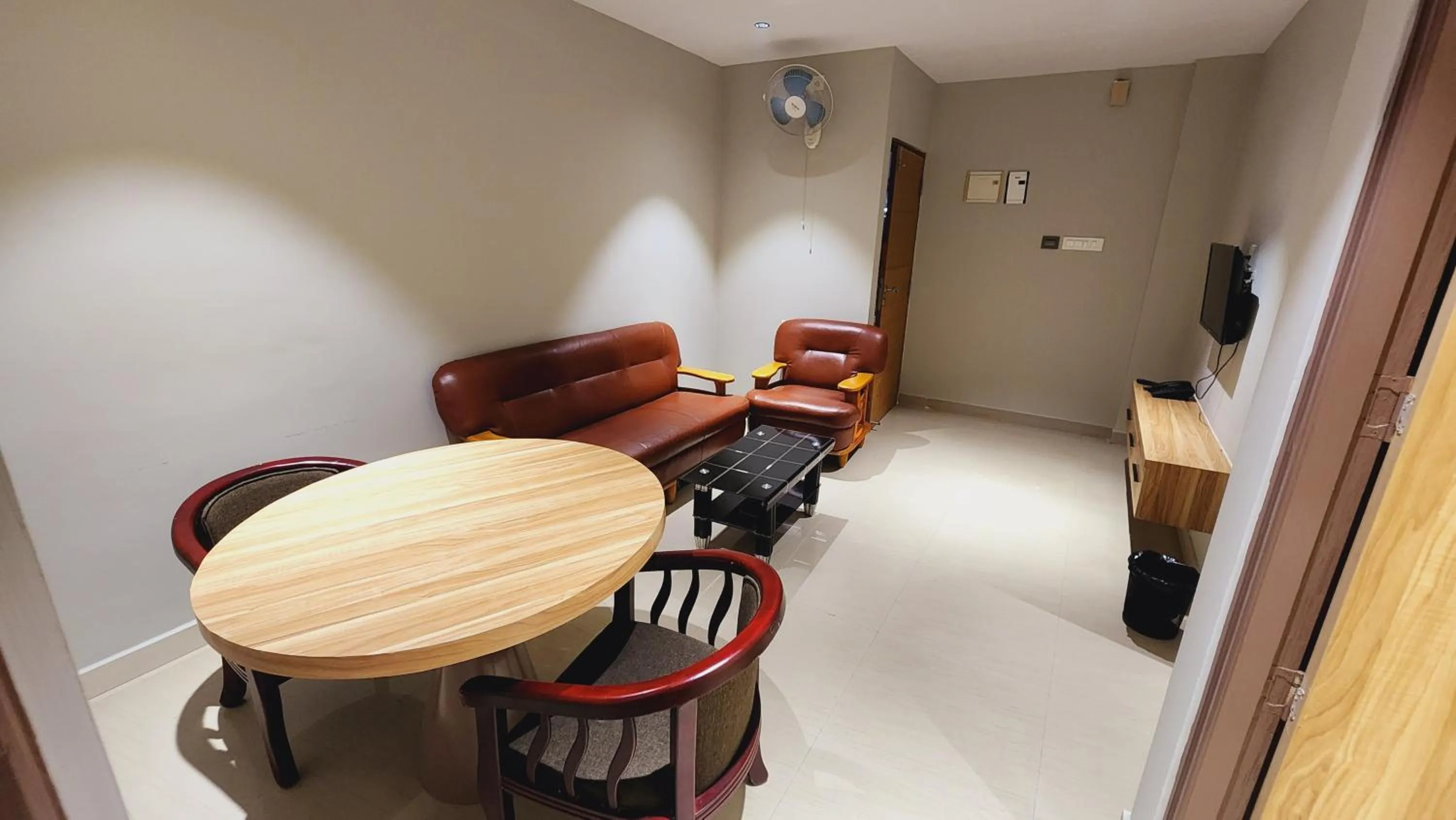 Seating area in Muziris Manor Residency