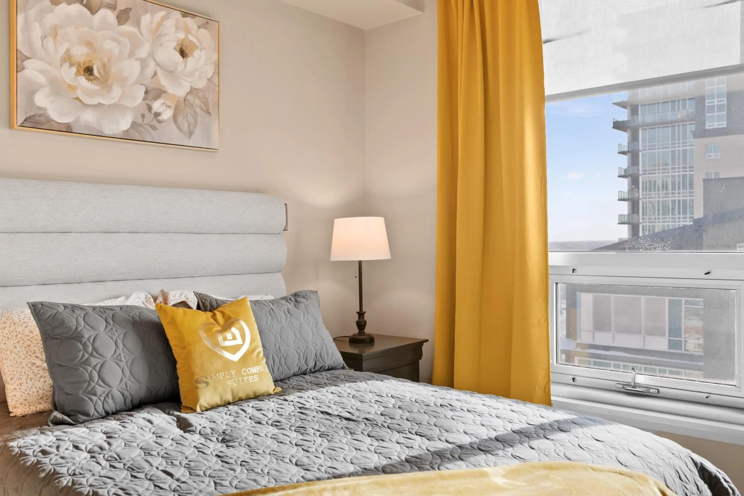 Bedroom, Bed in Stylish Downtown Condos by GLOBALSTAY