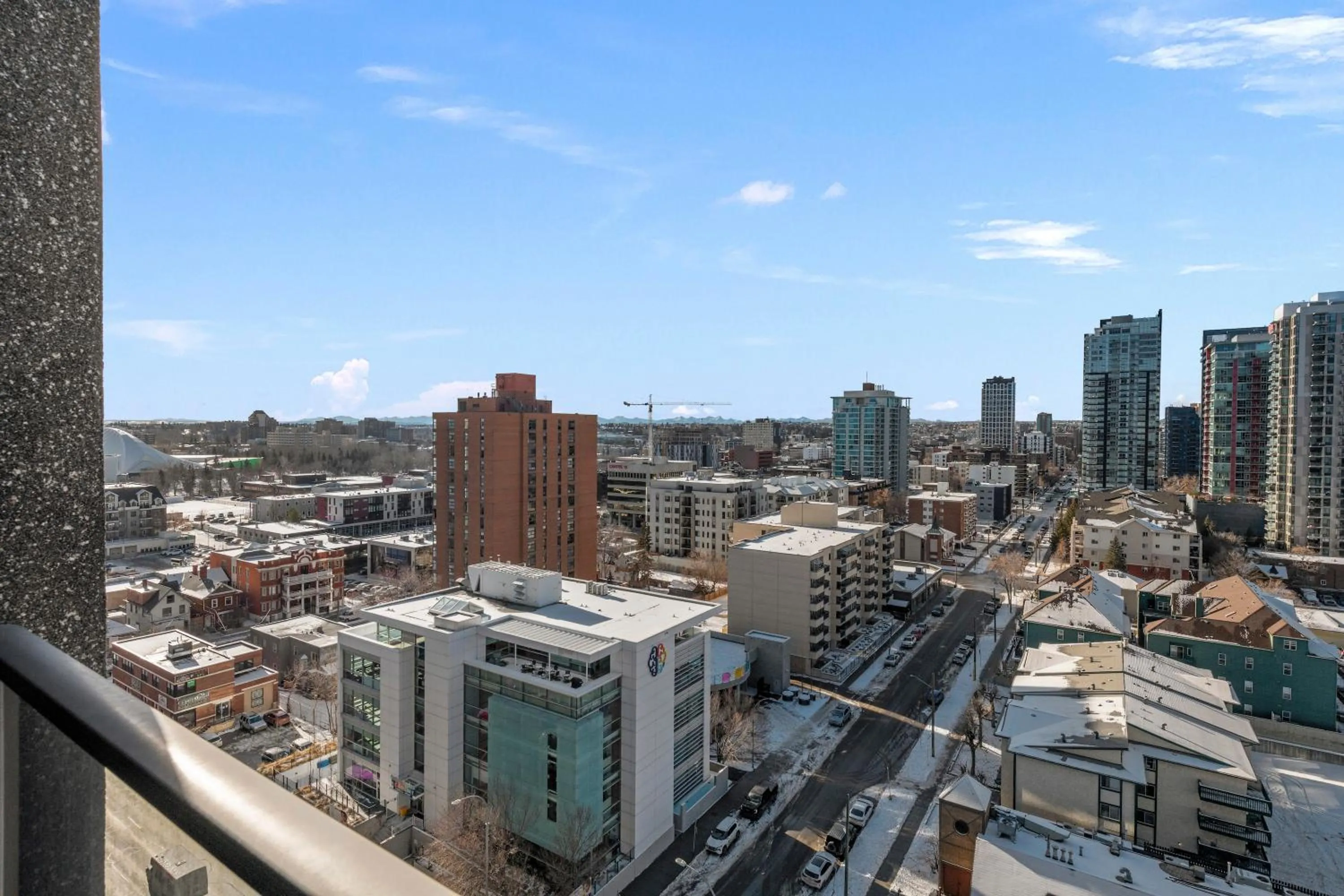 Bird's eye view in GlobalStay Downtown Calgary Condos