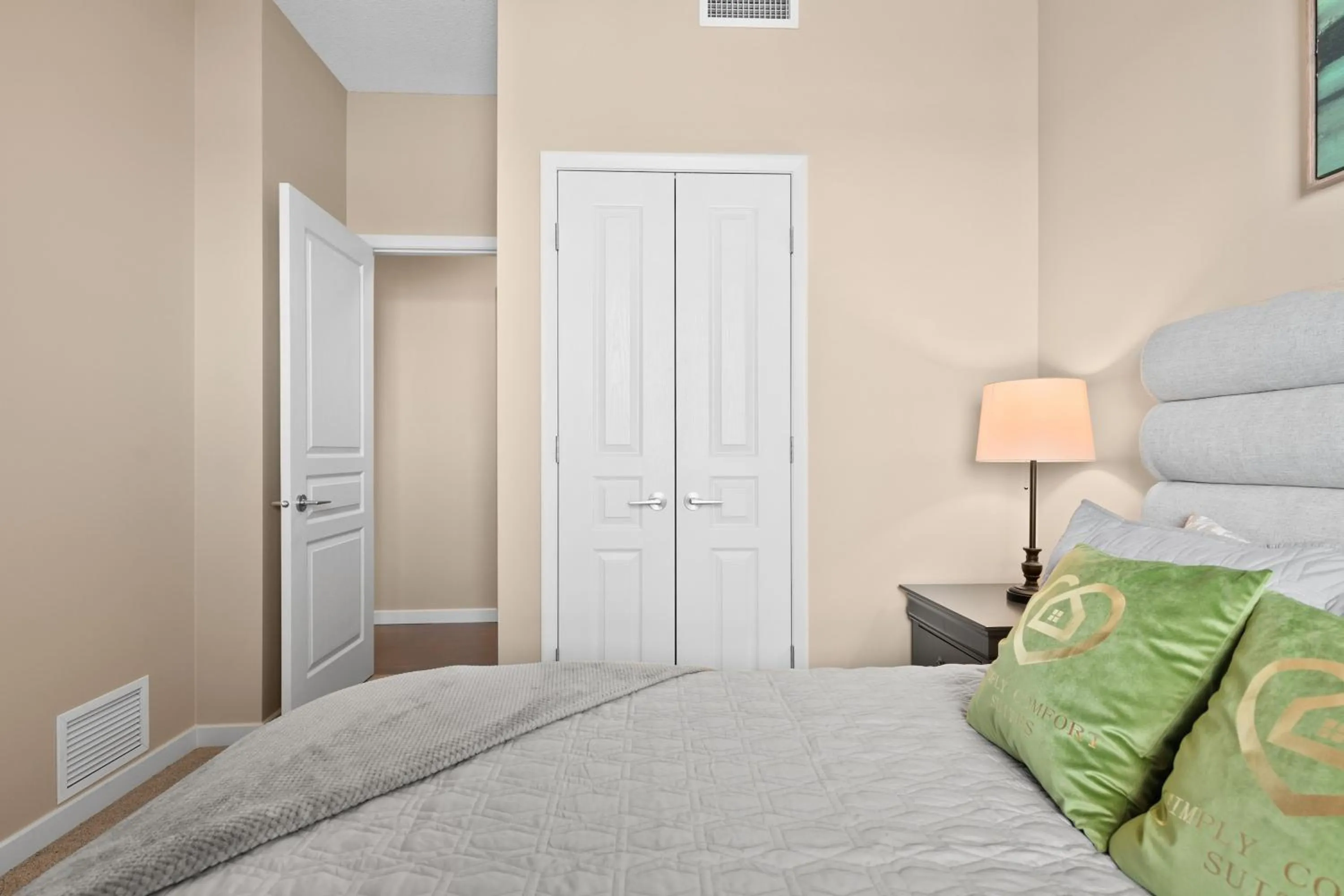 Bedroom, Bed in Stylish Downtown Condos by GLOBALSTAY