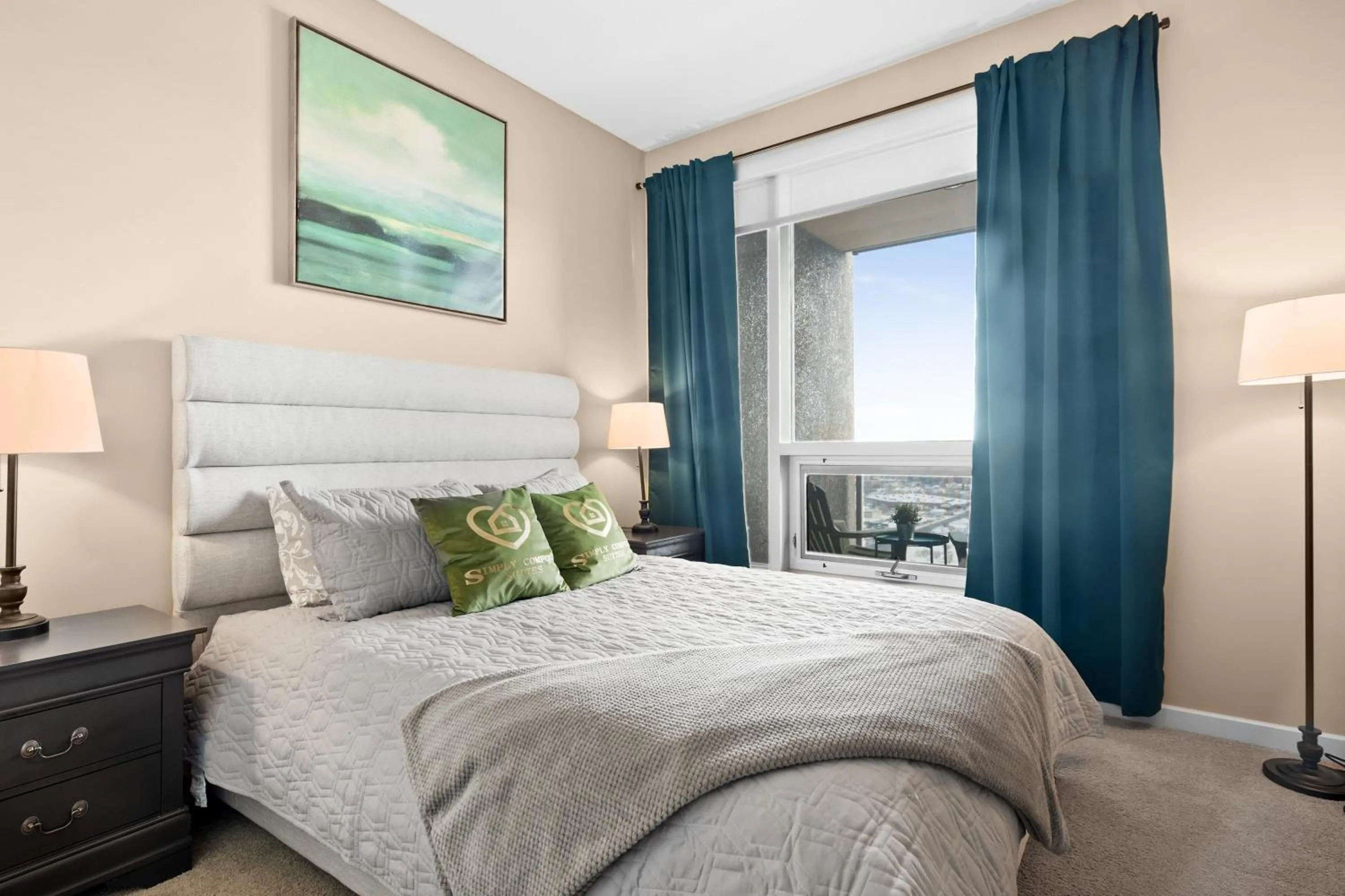 Bedroom, Bed in Stylish Downtown Condos by GLOBALSTAY