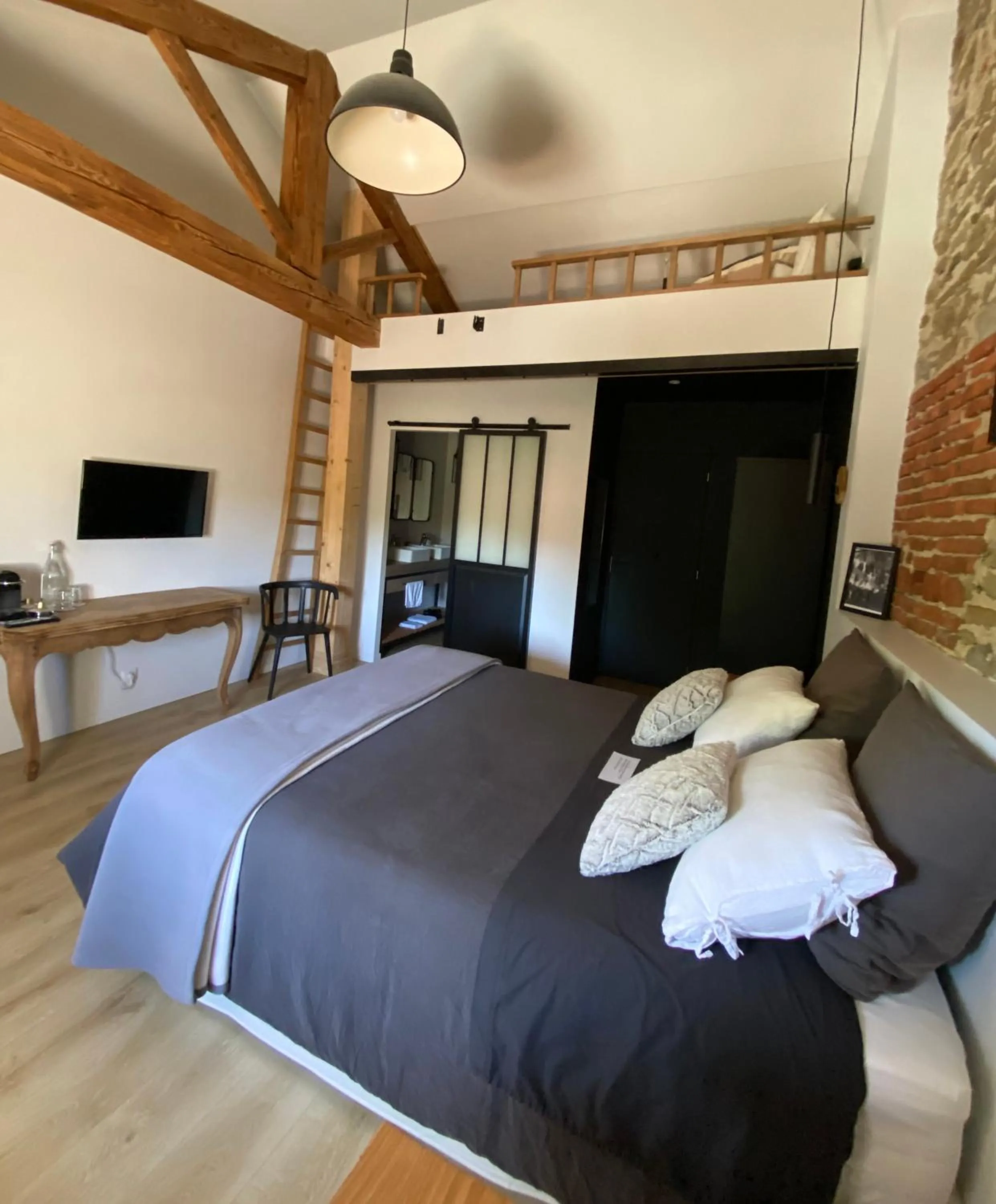 Bed in Chambres d hôtes La clé des arches