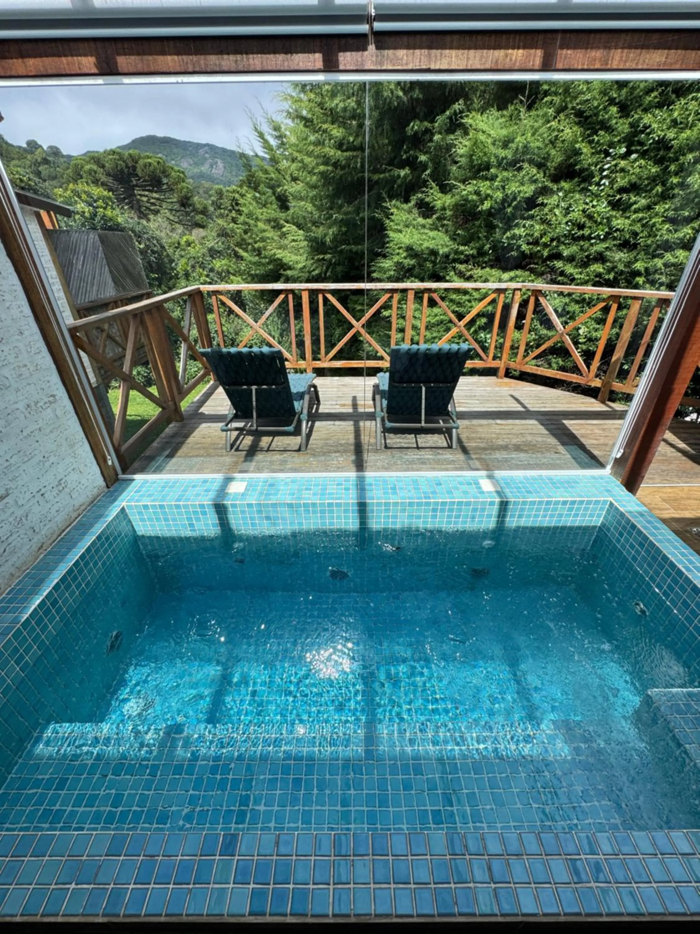 Pool view in Pousada Villa Monte Verde