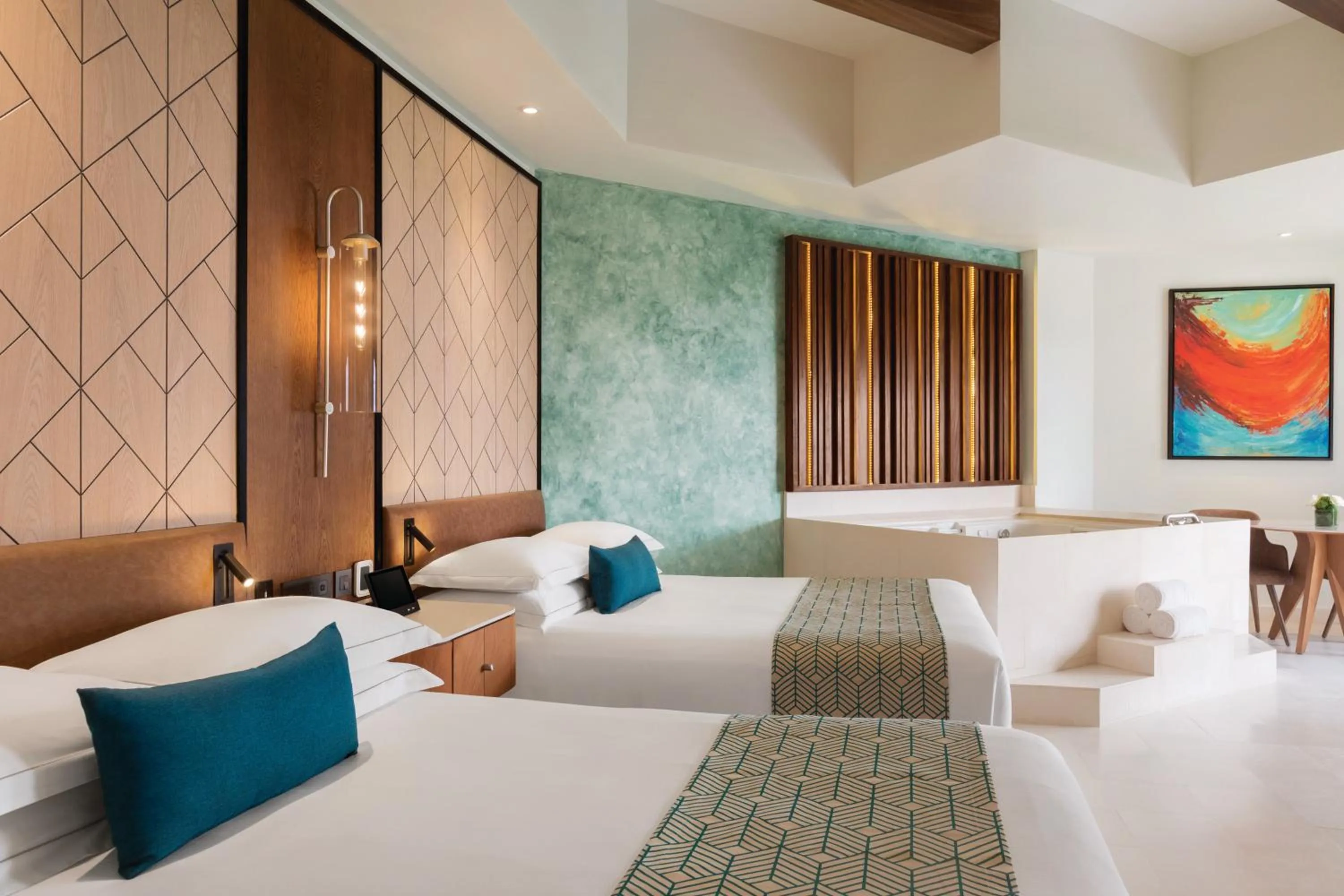 Bedroom, Bed in Hyatt Vivid Playa Del Carmen All-Inclusive Adult Only Resort