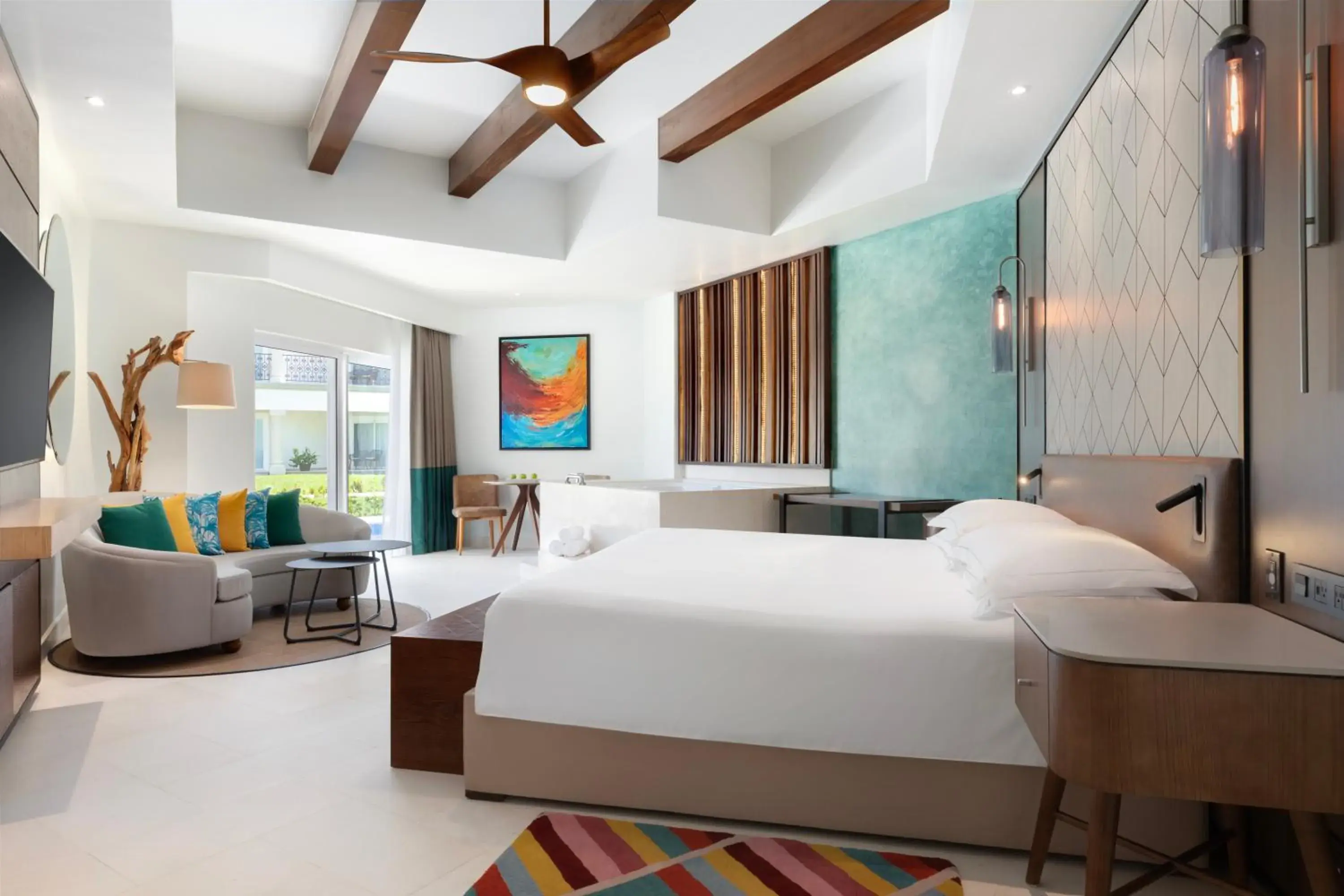 Junior Suite Swim-Up - single occupancy - 1 King Bed in Hyatt Vivid Playa Del Carmen All-Inclusive Adult Only Resort Junior Suite Swim-Up - single occupancy - 1 King Bed in Hyatt Vivid Playa Del Carmen All-Inclusive Adult Only Resort